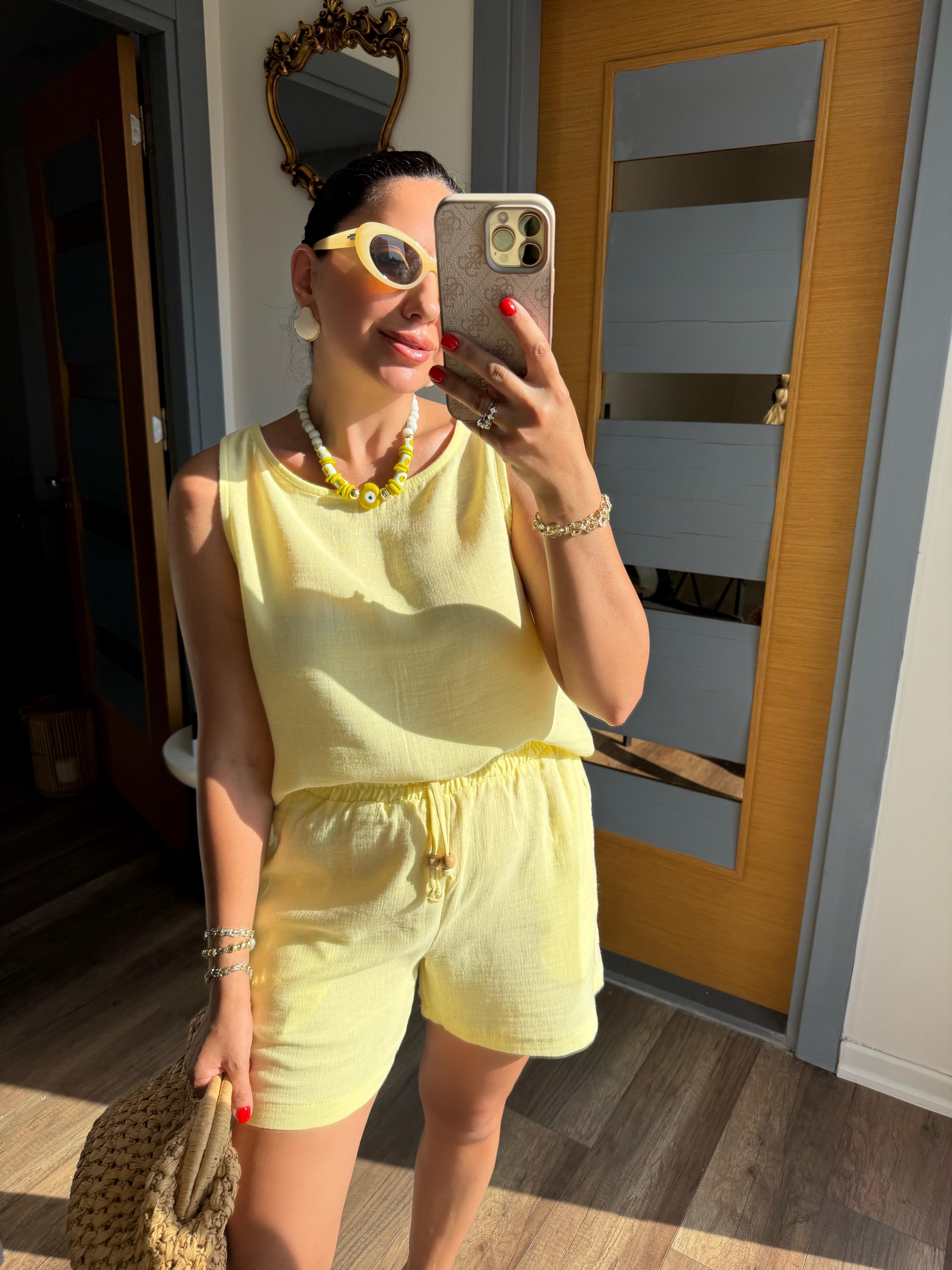 10390 Bluz Şort Takım