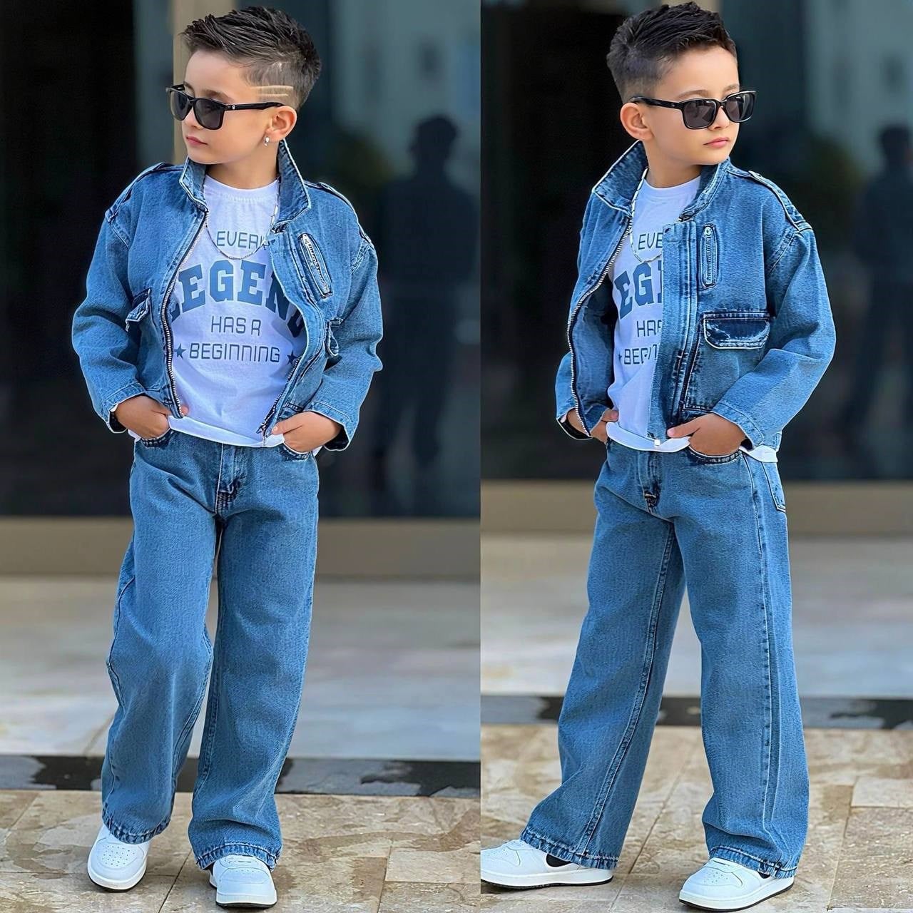 11411 Kids Denim Erkek Takım 5-6/13-14 Yaş
