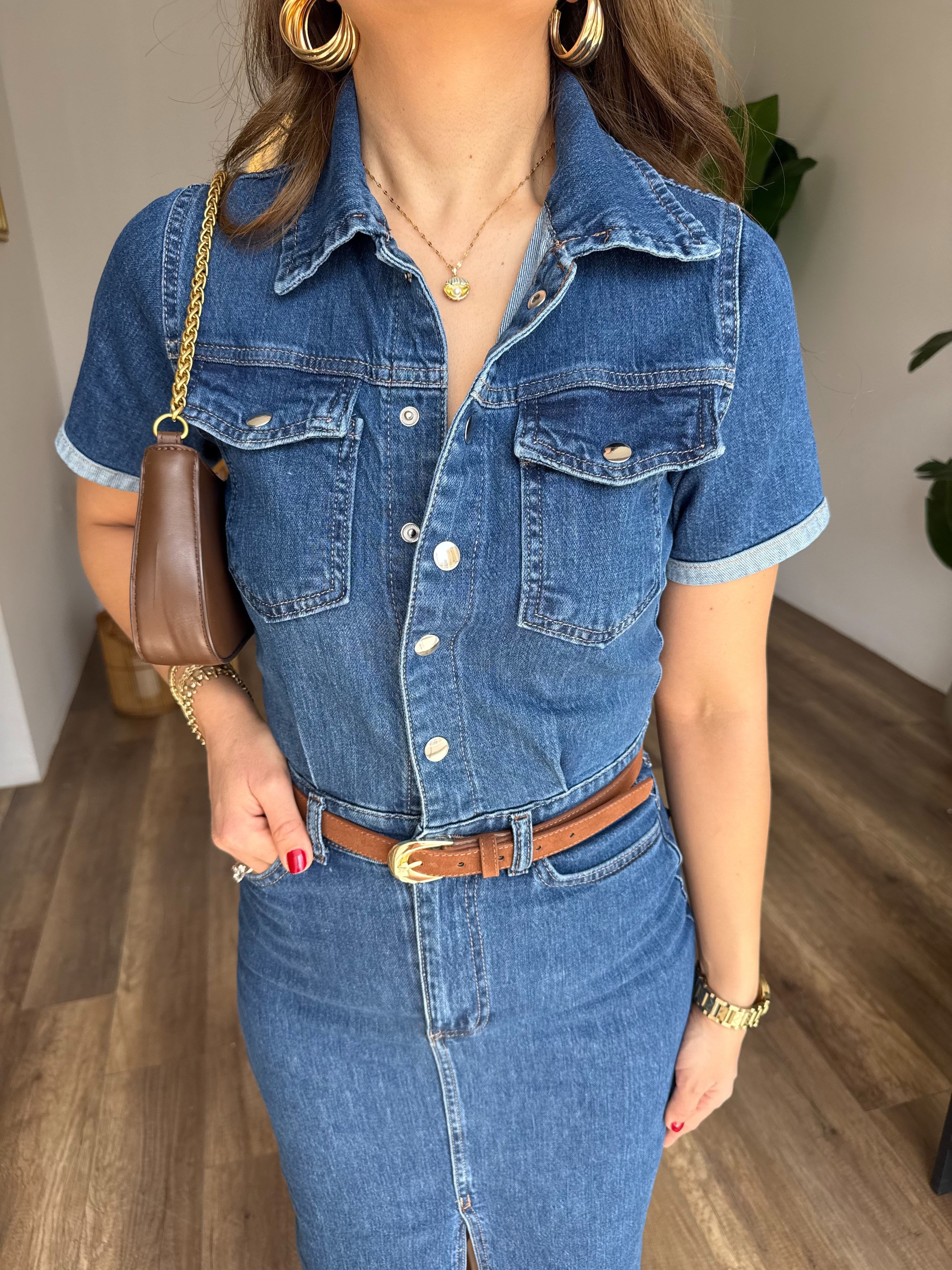 11568 Kalem Jean Elbise