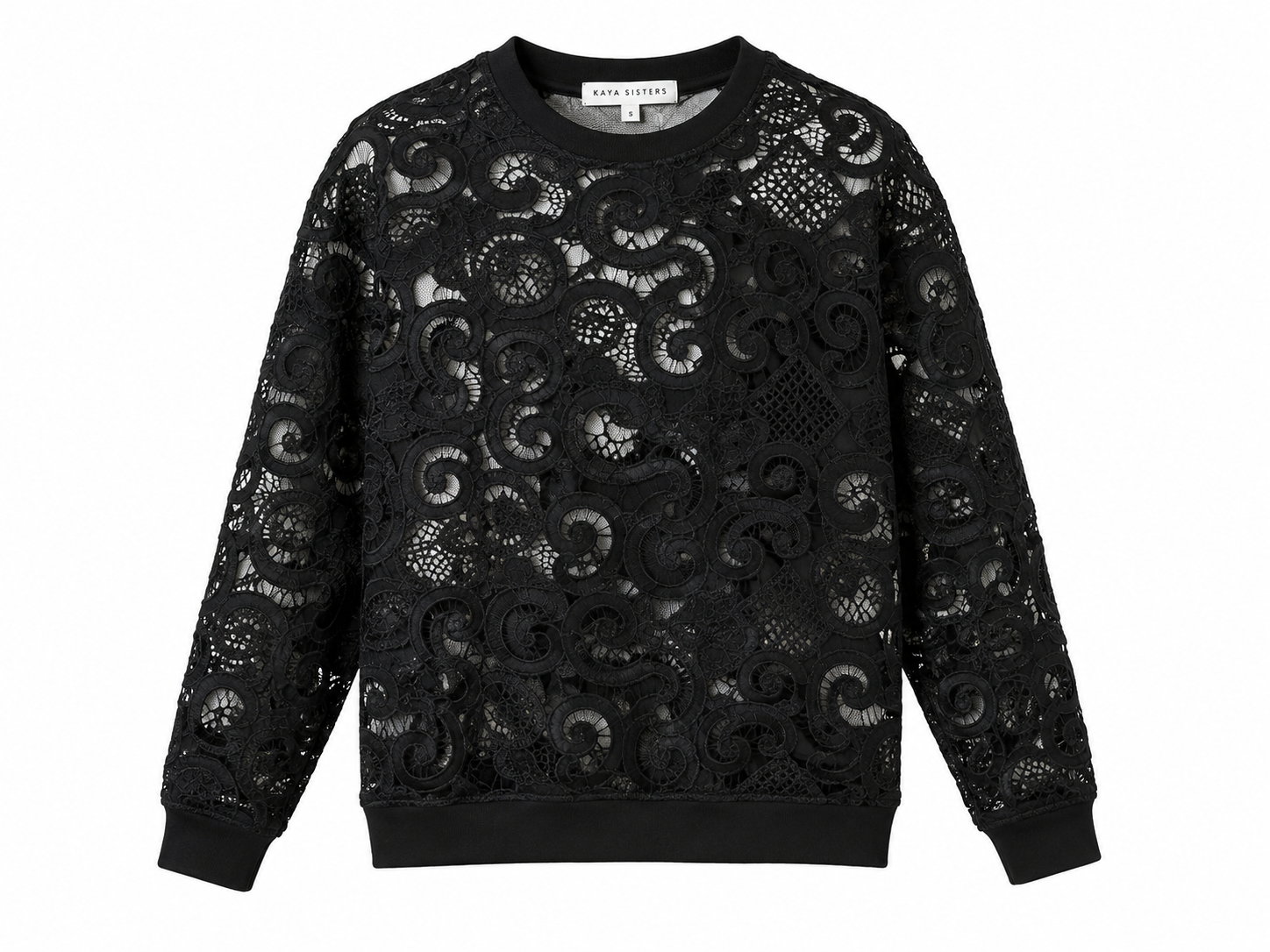 12128 Dantel Detaylı Sweatshirt