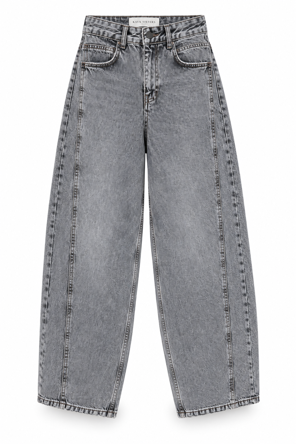 12164 Yıkamalı Gri Jean