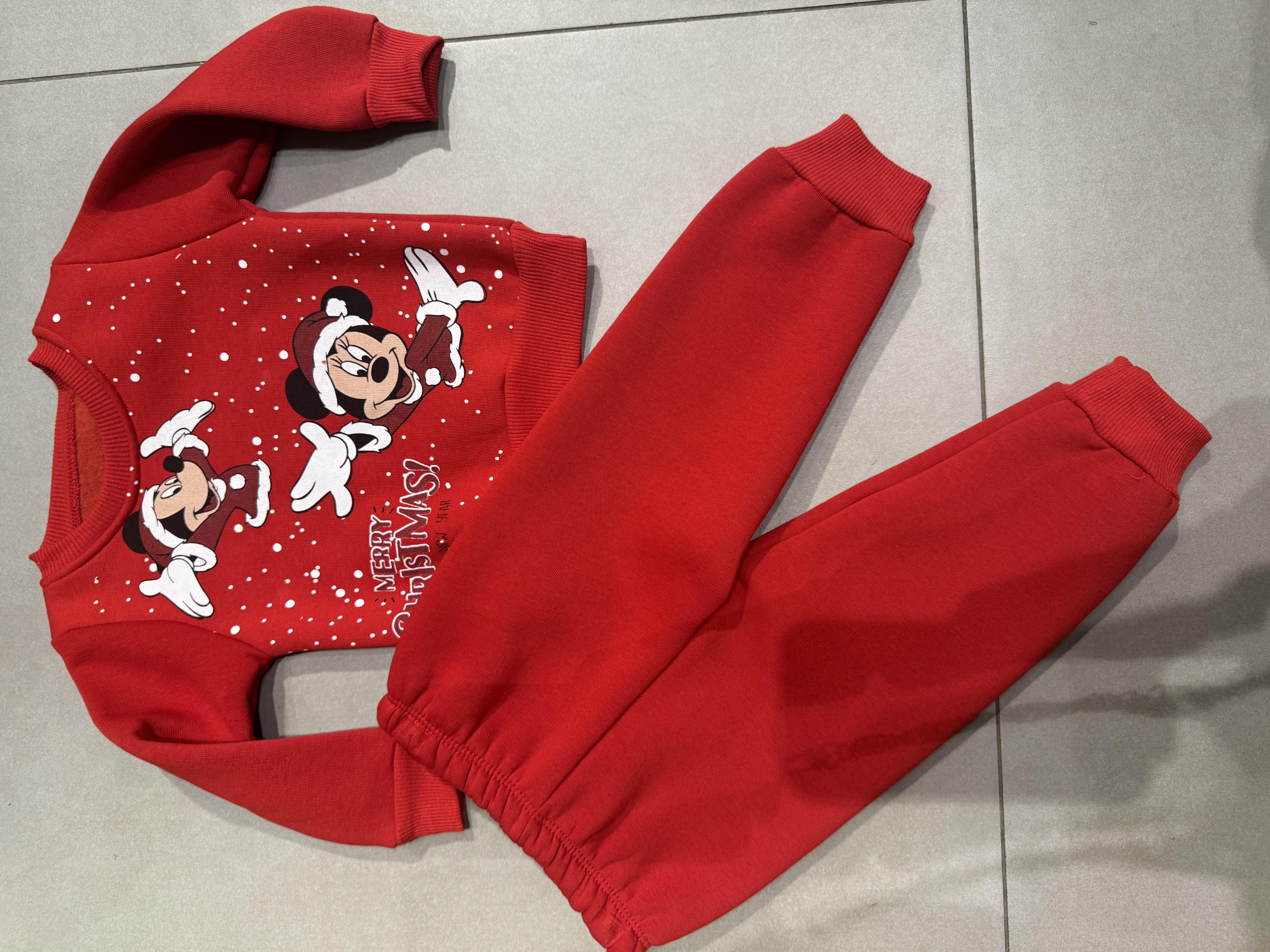 7103 Kids Kırmızı Mickey Takım 1-3 yaş