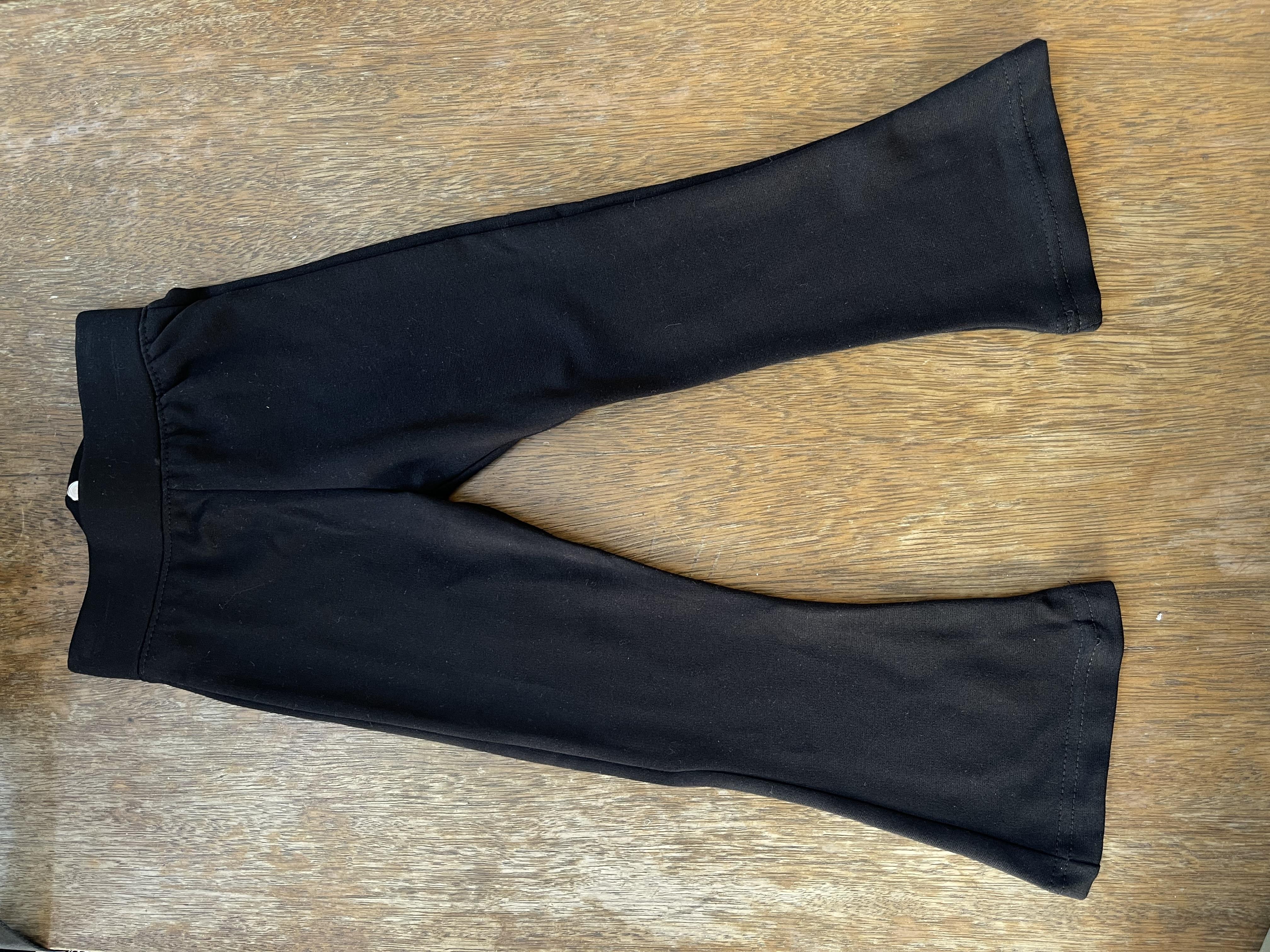 8634 Kids Siyah İspanyol Çelik Tayt 3-7 yaş