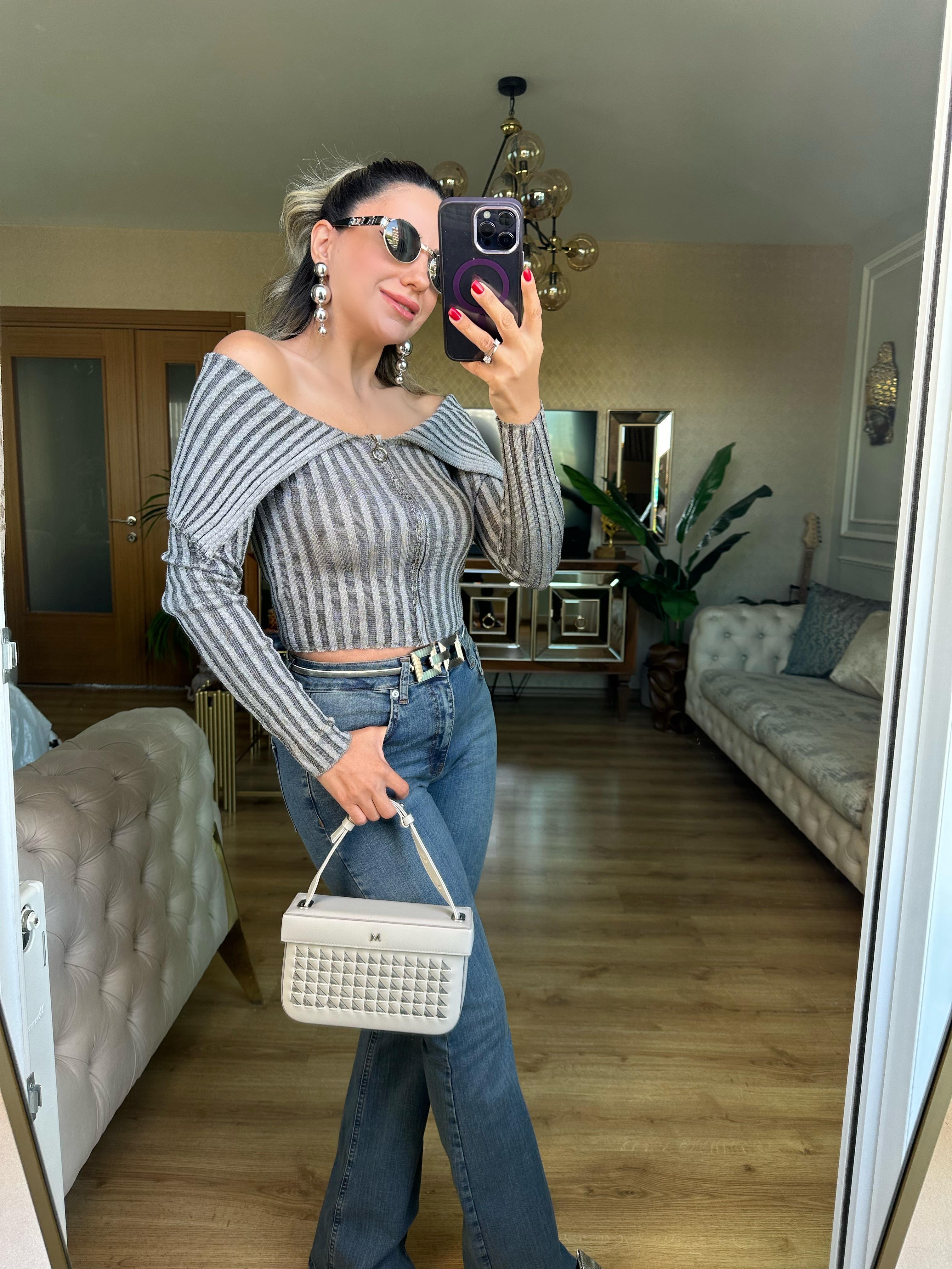 8701 Degaje Yaka Hırka