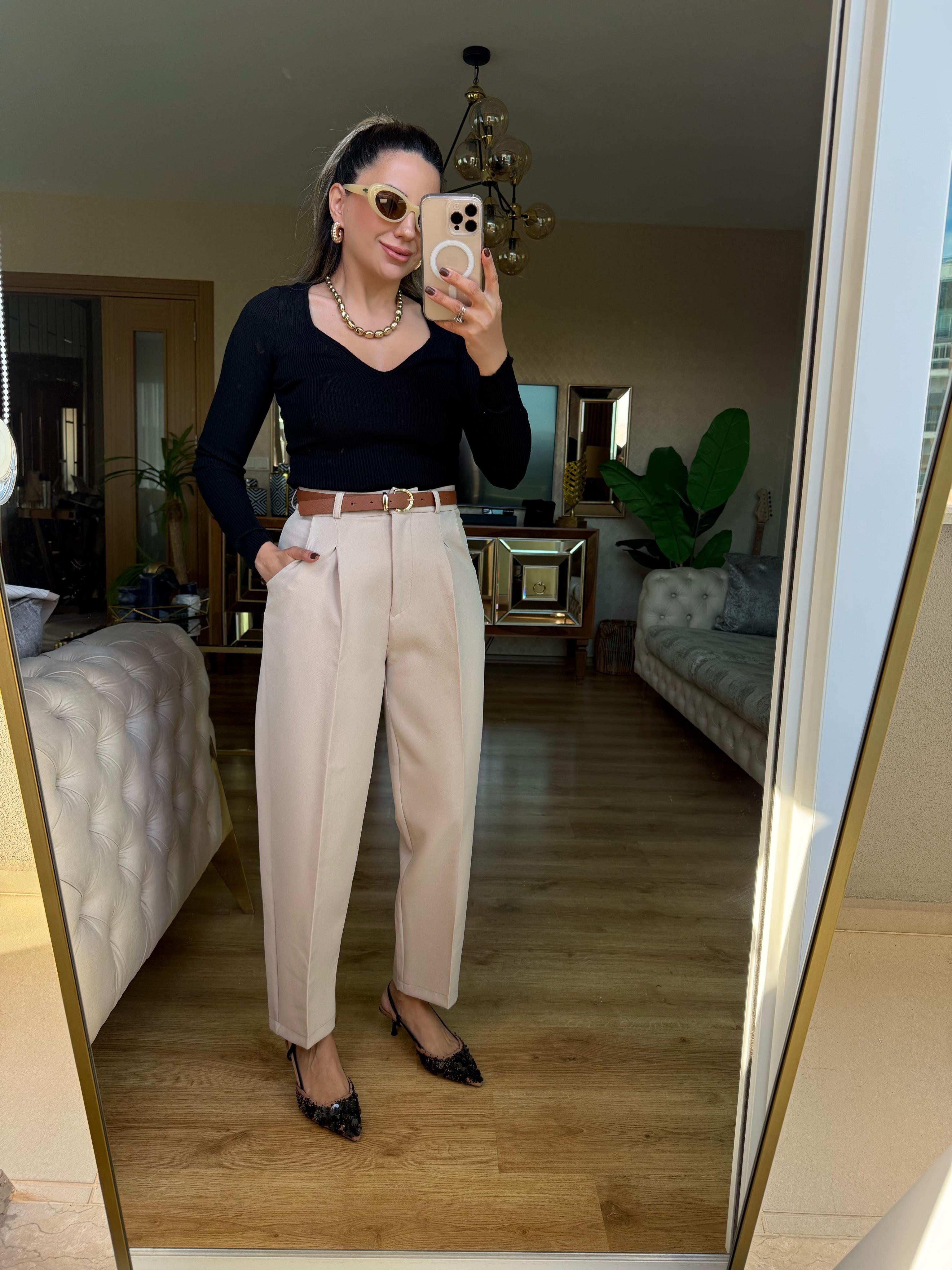 8772 Kemerli Pantolon