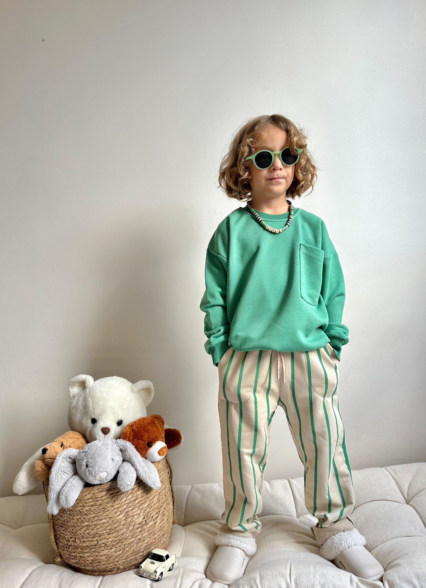 8836 Kids Altı Çizgili Takım 3-4/9-10 Yaş