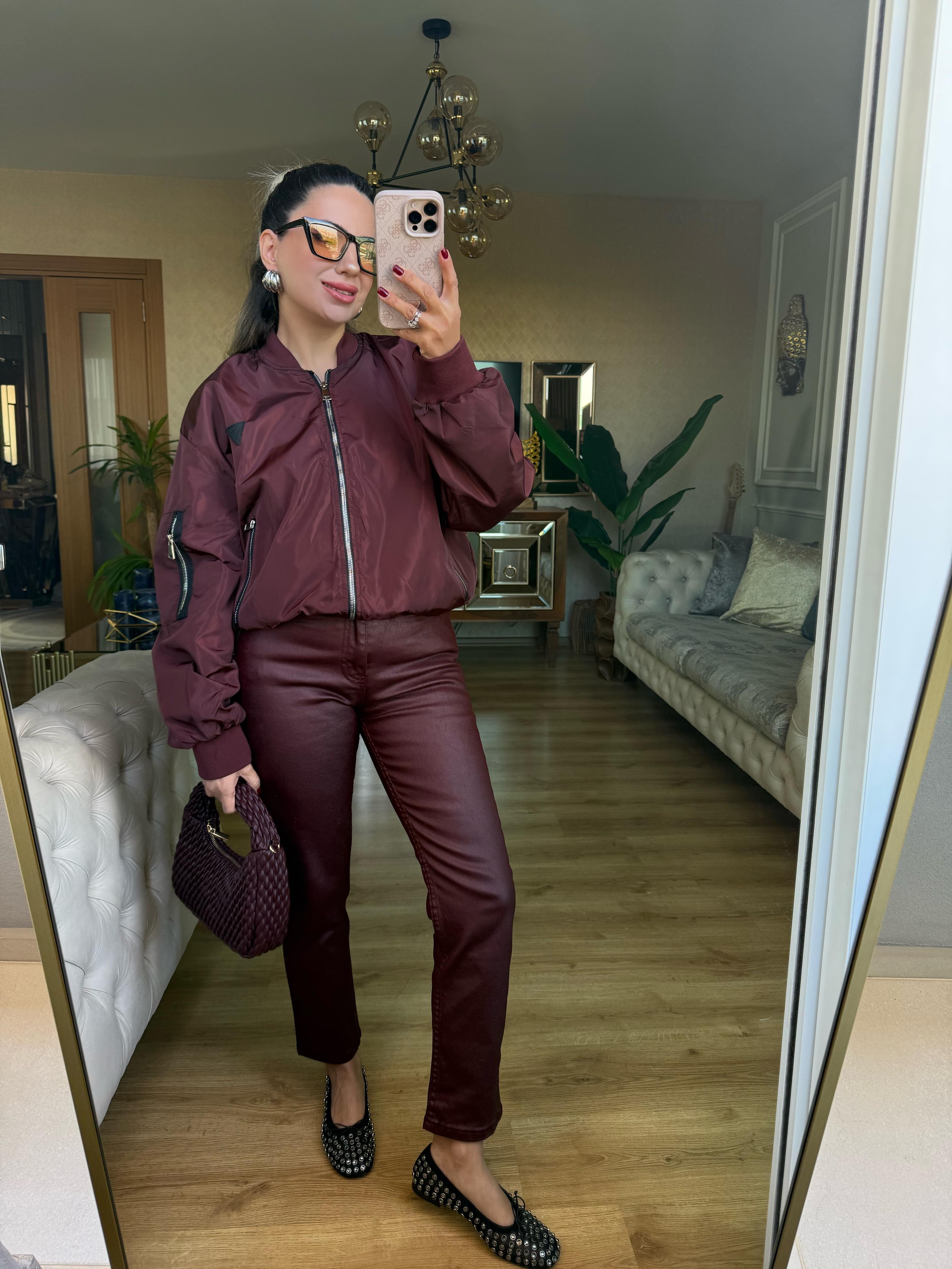 8935 Mumlu Kaplama Pantolon