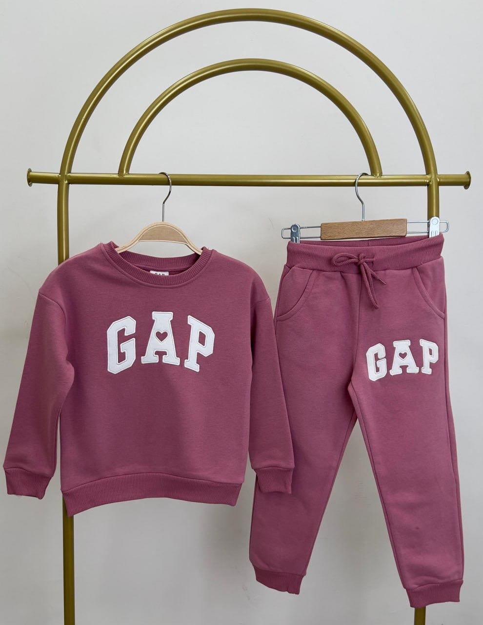 9141 Kids Gap Beyaz Baskılı Takım 4-5/11-12 Yaş