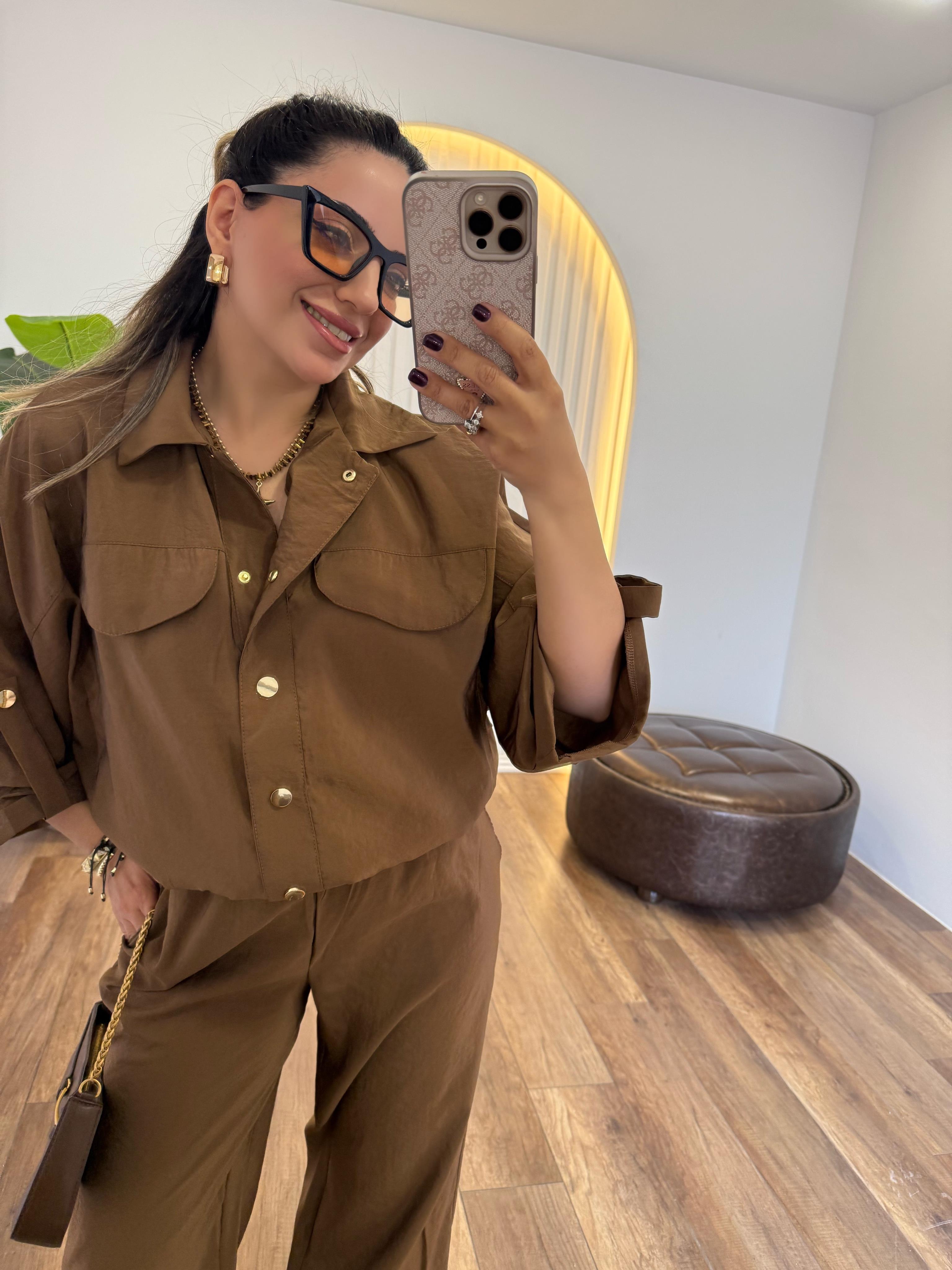 9294 Gold Düğmeli Ceket Jogger Pantolon Takım
