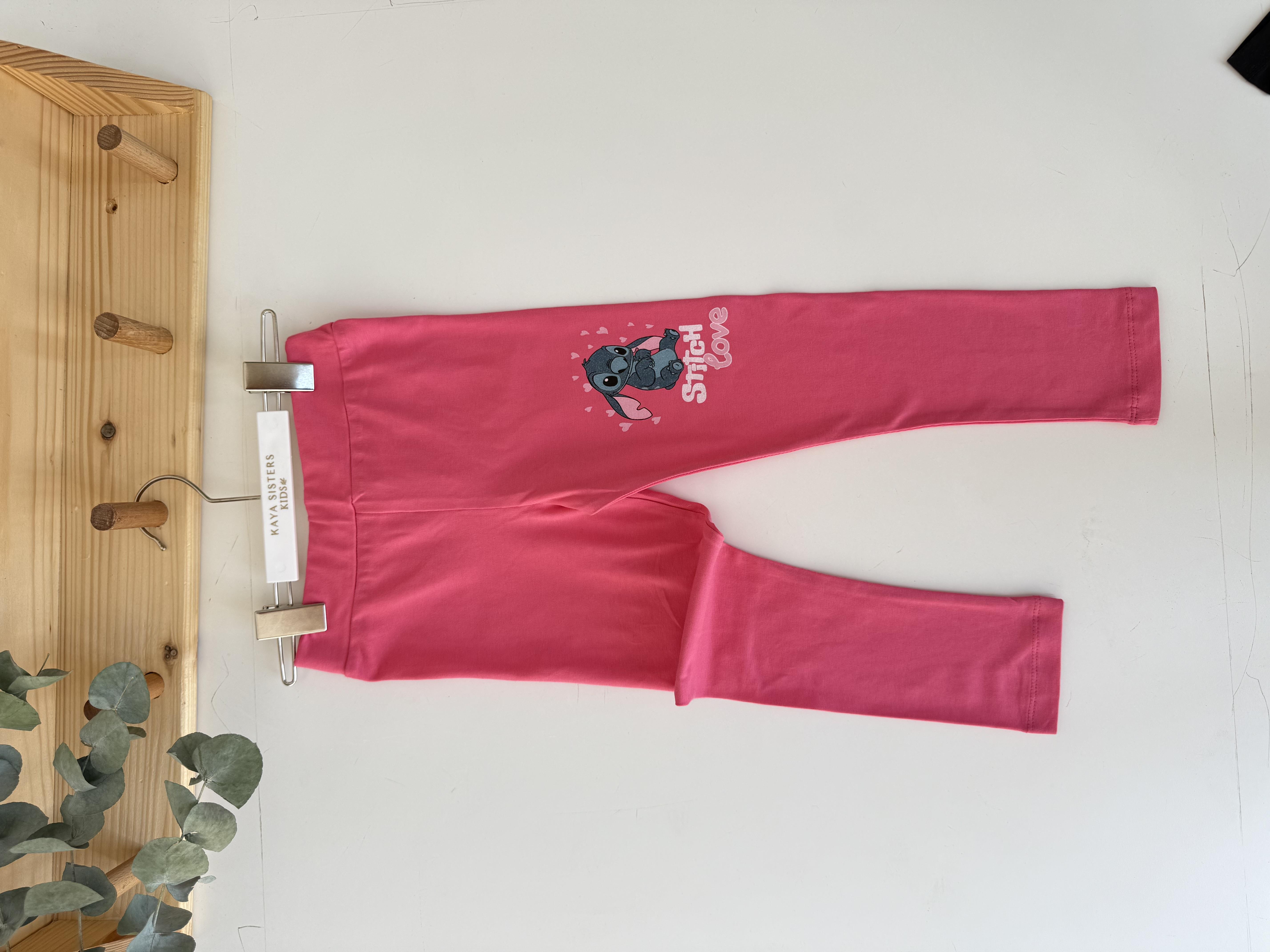 9367 Kids Stitch Baskılı Tayt 4-9 Yaş