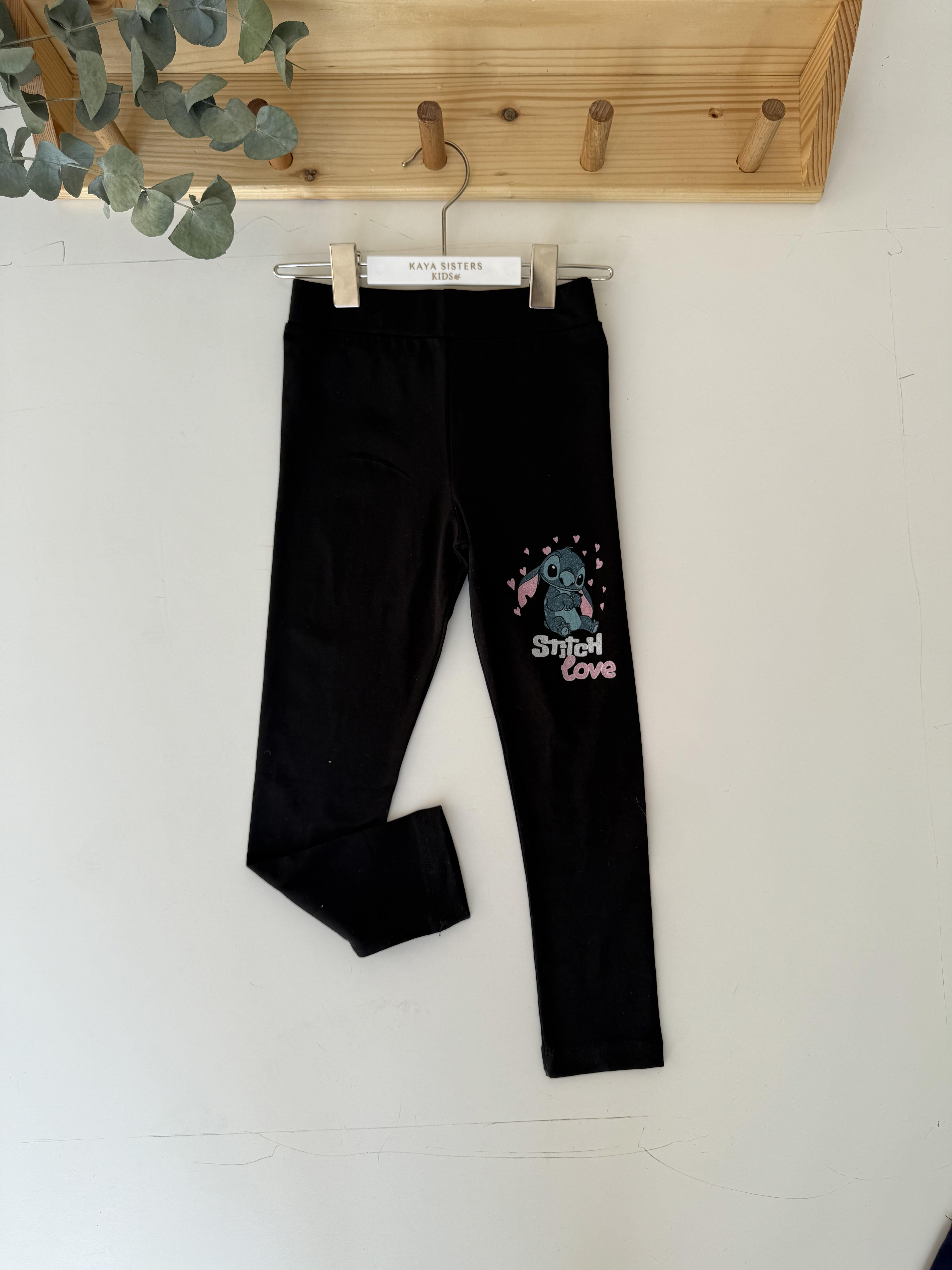 9367 Kids Stitch Baskılı Tayt 4-9 Yaş