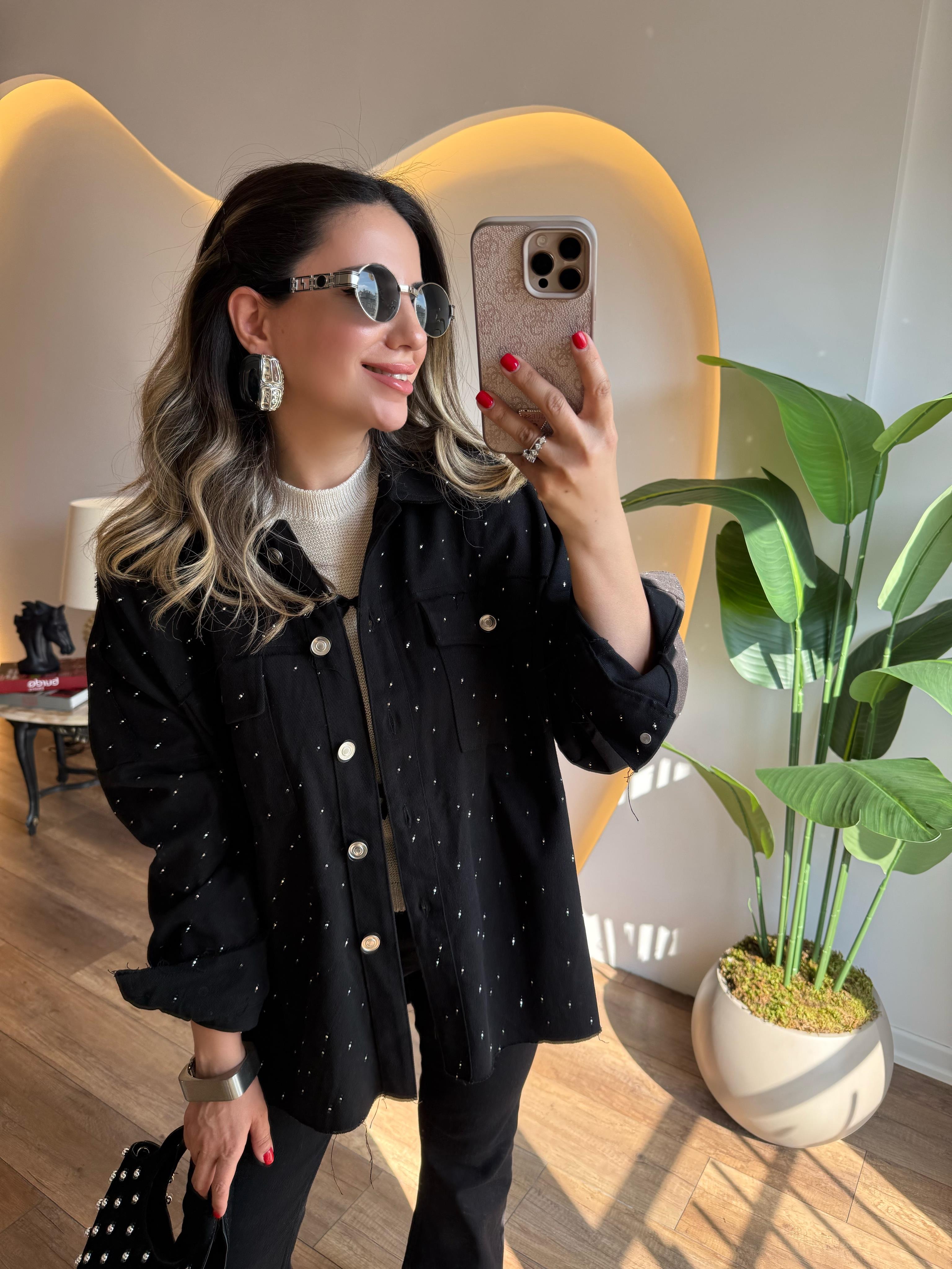9405 Gabardin Taşlı Ceket
