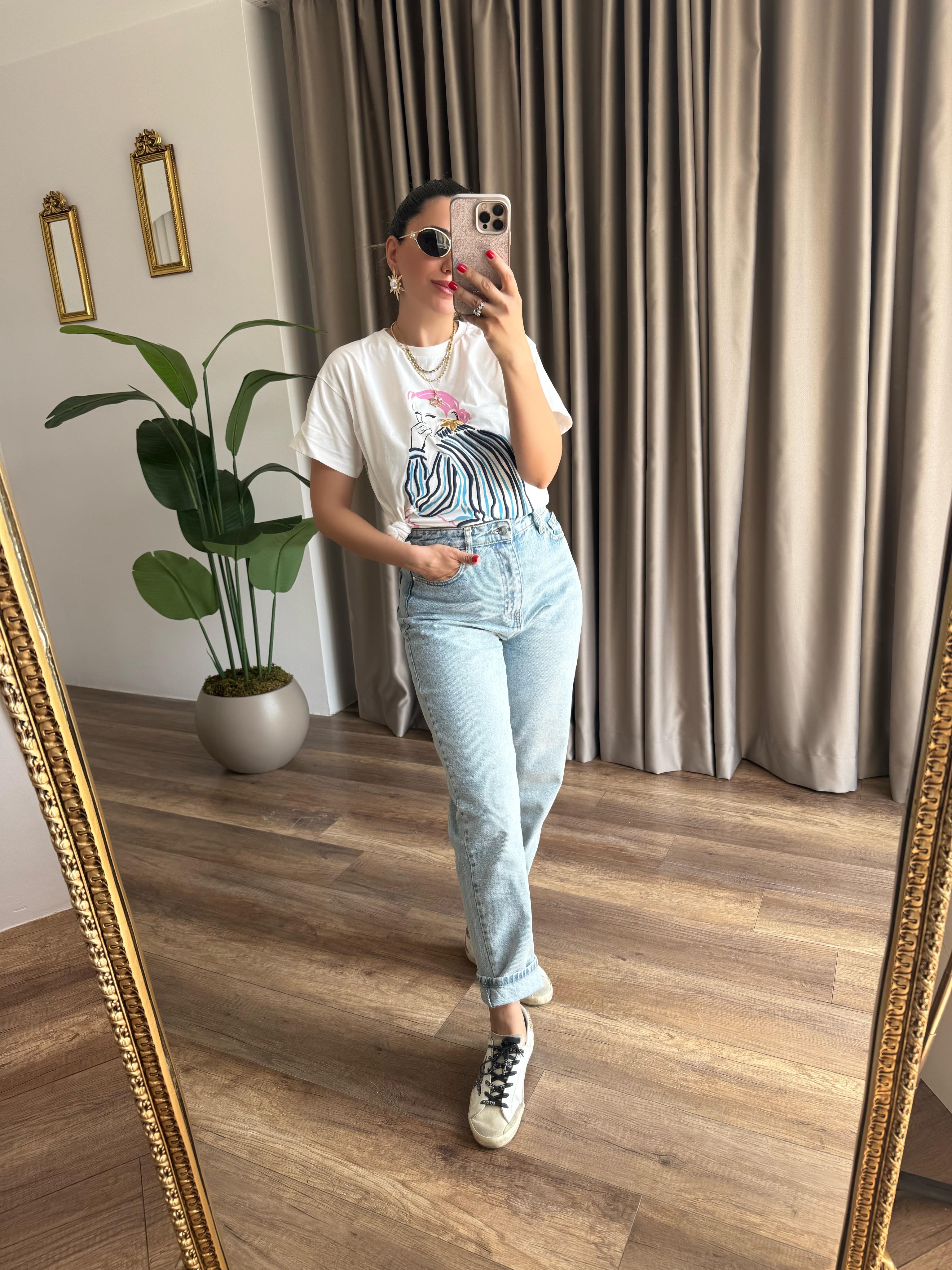 9453 Açık Renk Mom Jean