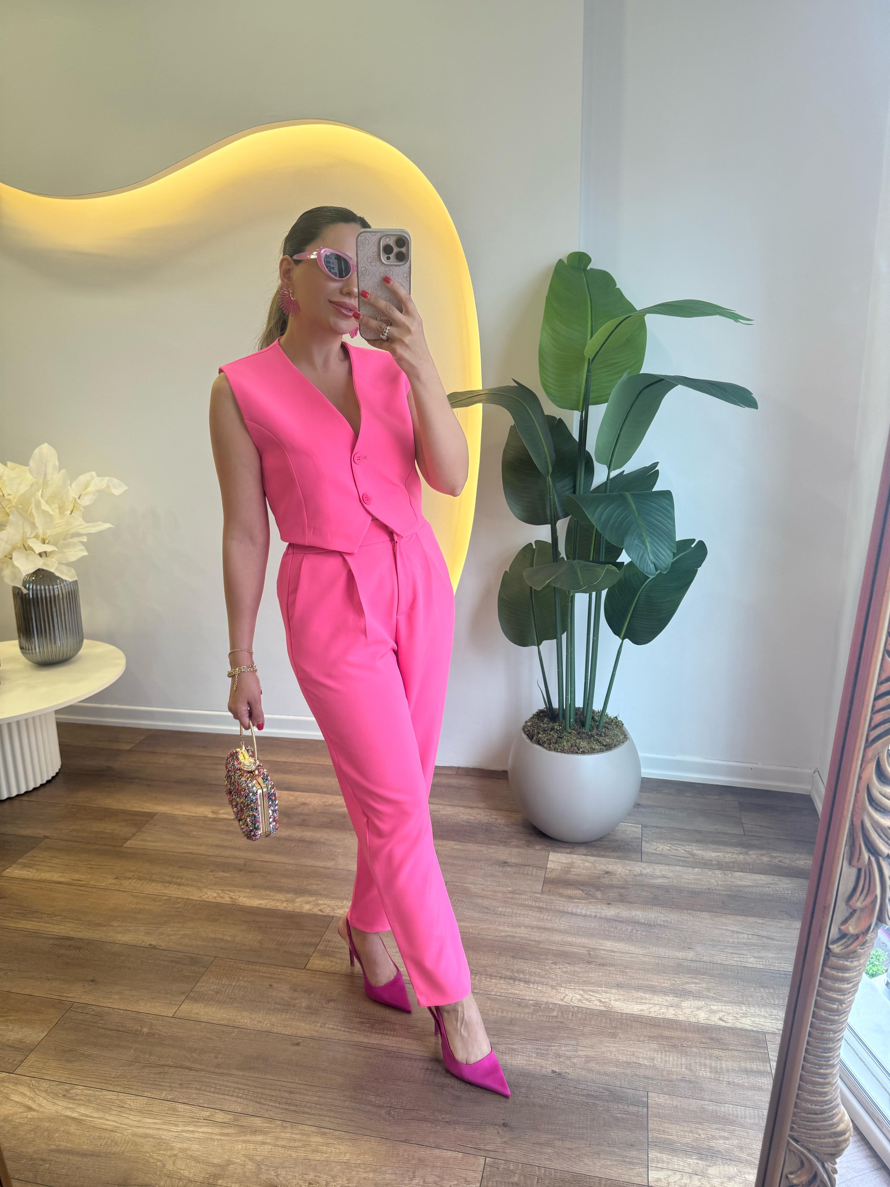 9459 Arka Beli Lastikli Pantolon