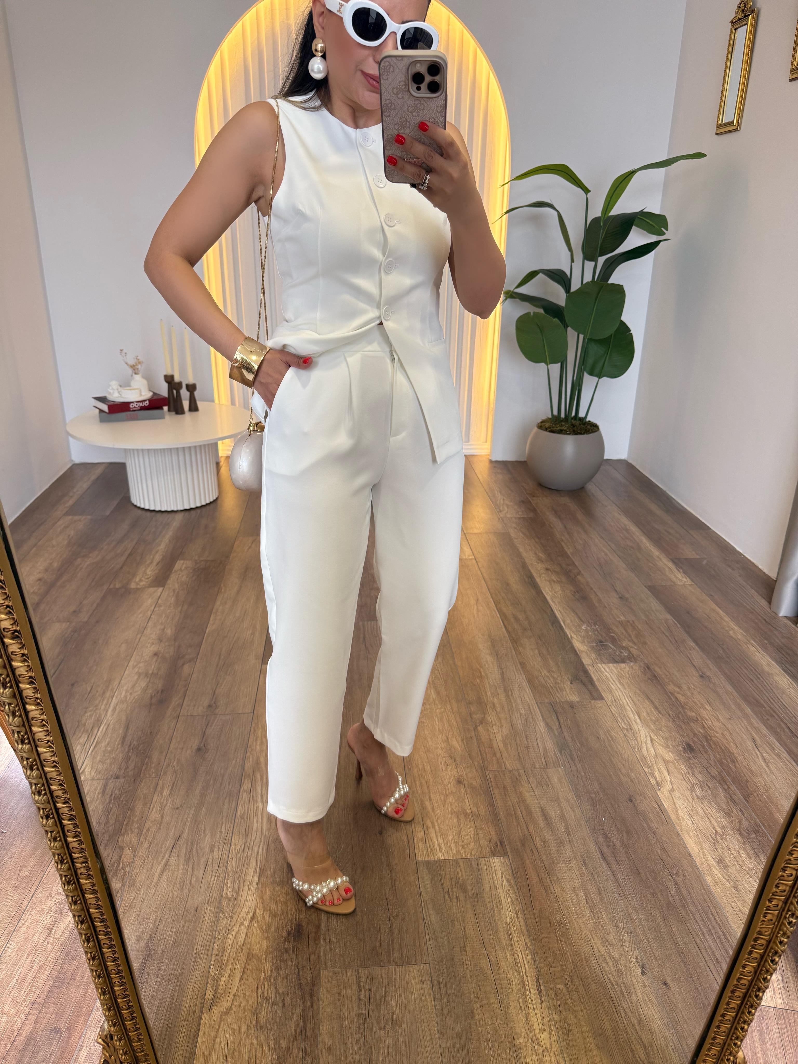 9459 Arka Beli Lastikli Pantolon