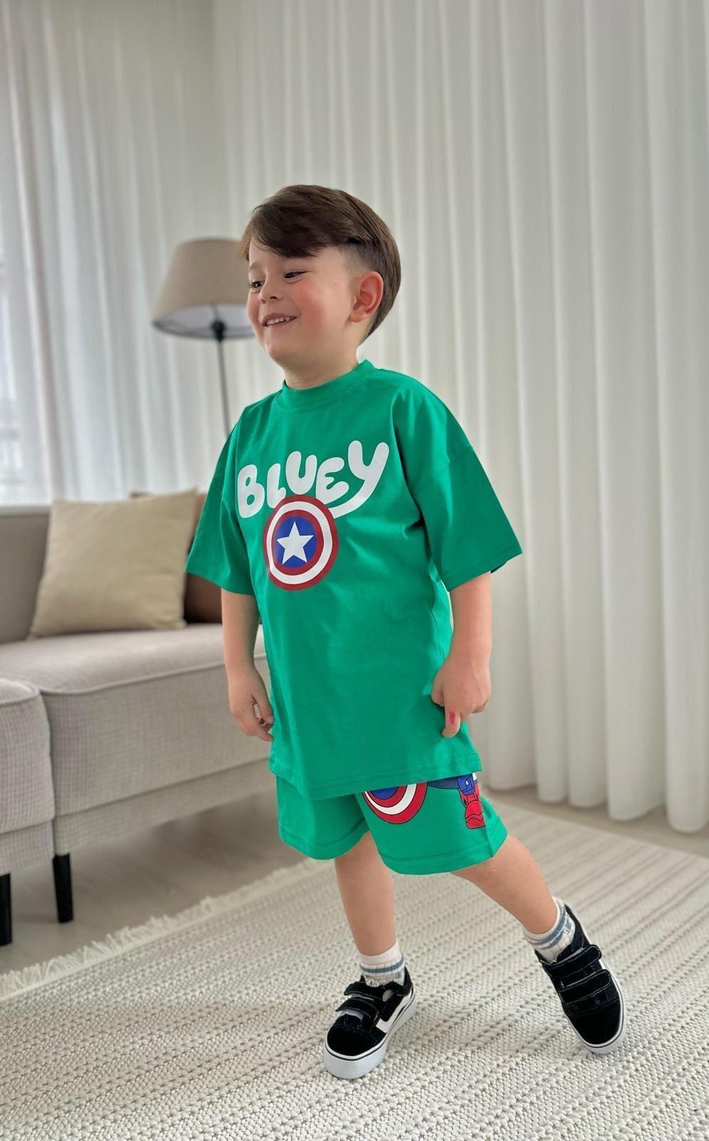 9569 Kids Karakterli Şort Takım 3-4/9-10 Yaş