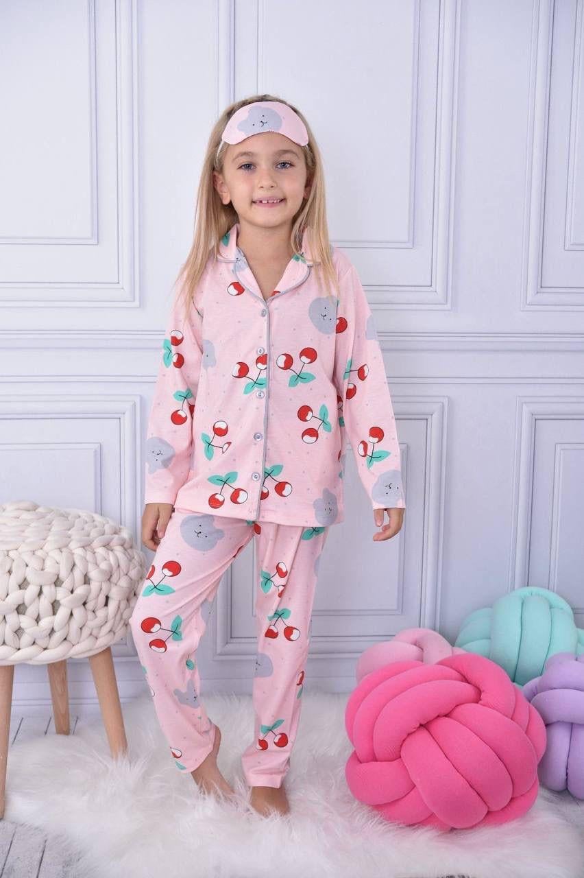 9570 Kids Düğmeli Pijama Takım 4-5/11-12 Yaş