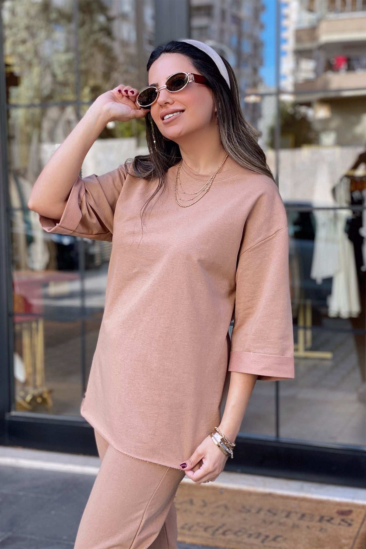 Bej Duble Kol Takım