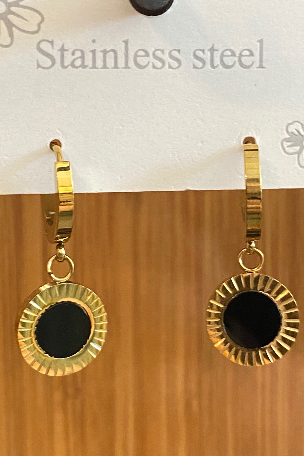 Çelik Gold Küpe 1
