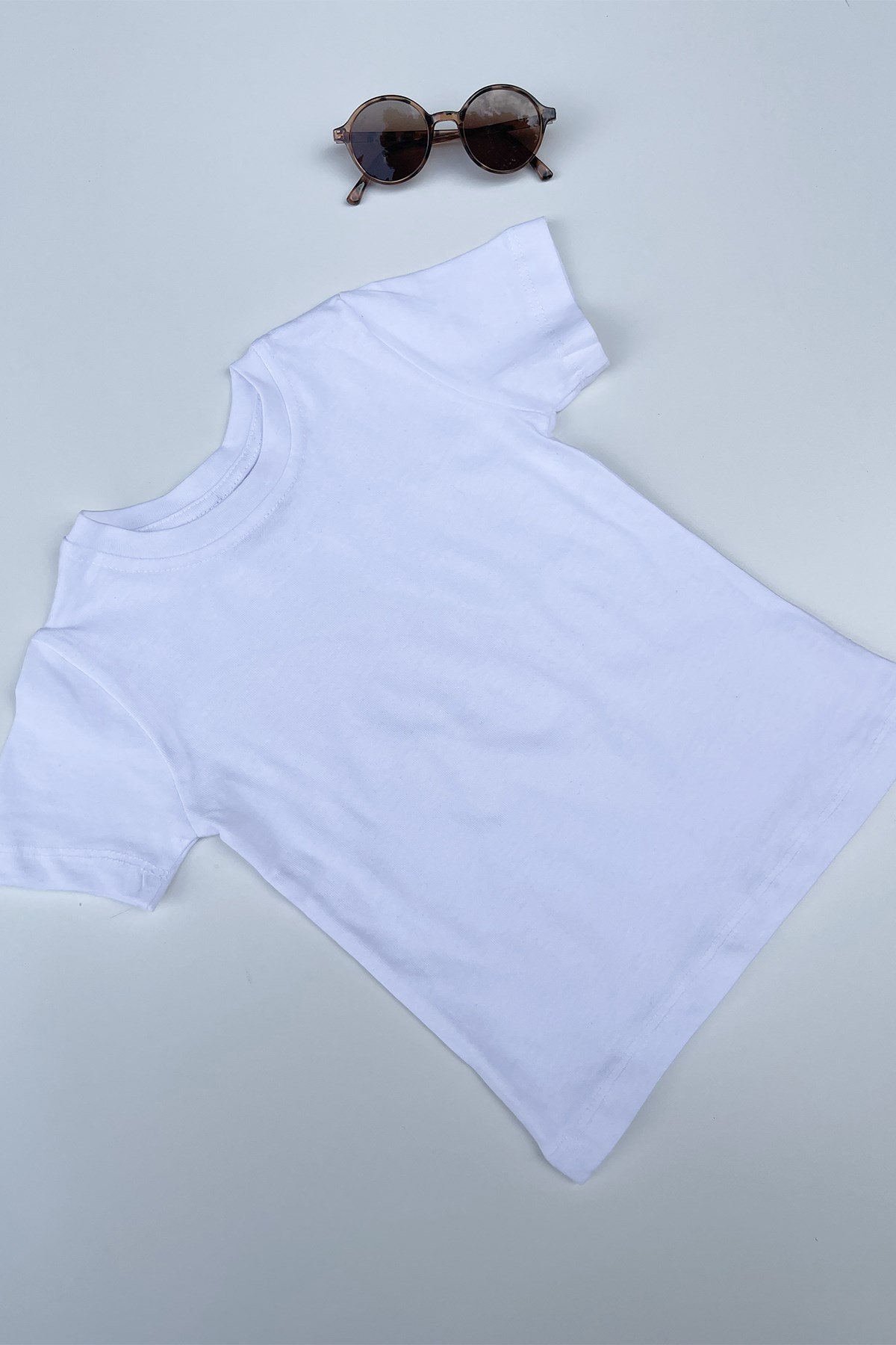 Düz Beyaz Basic Tshirt