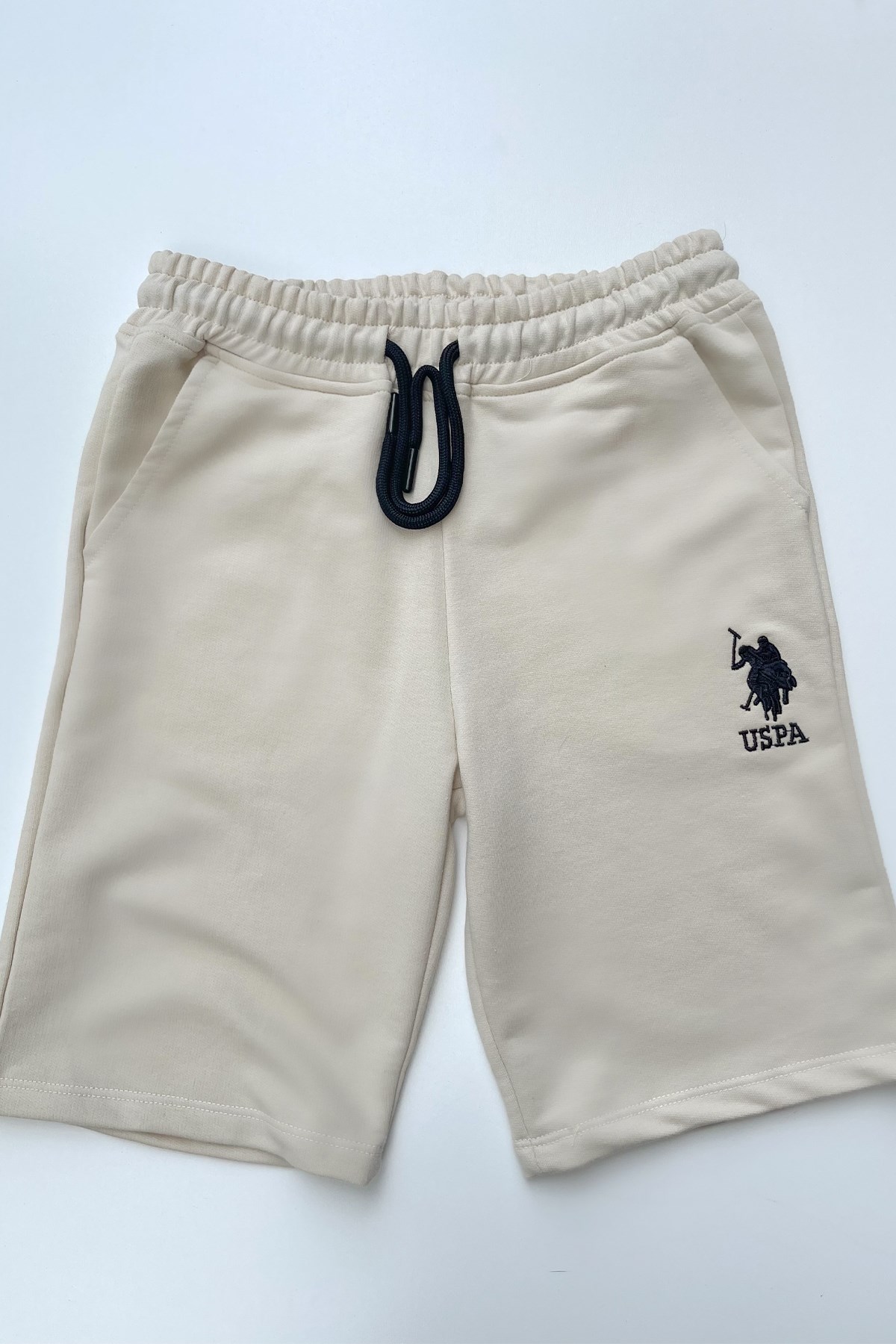 Erkek Ekru Polo Şort