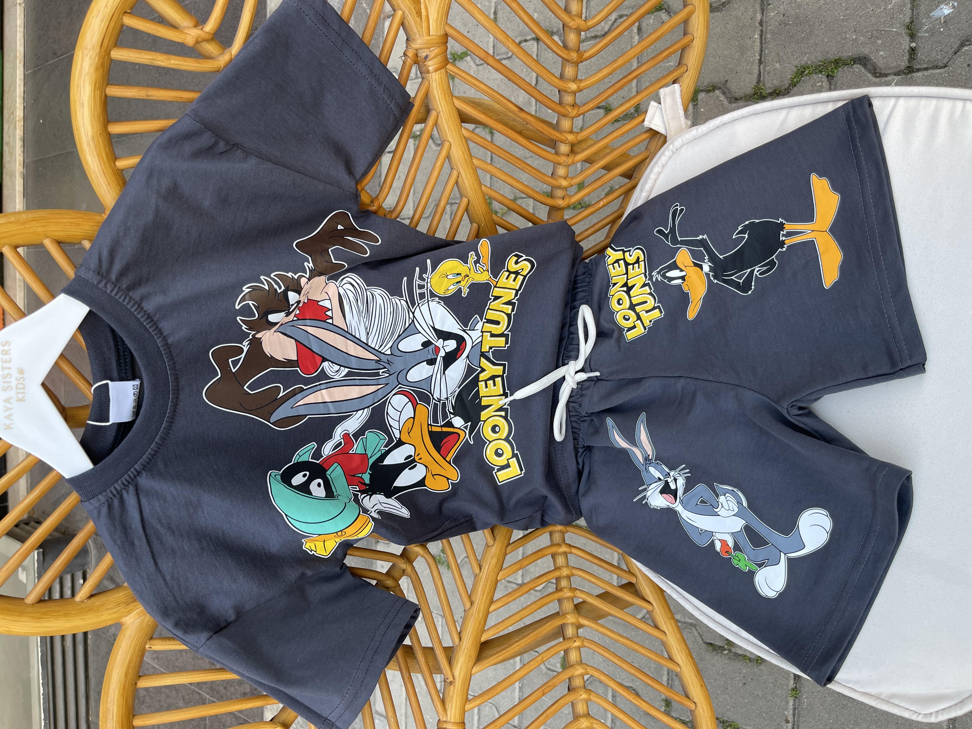 Kids Baskılı Erkek Şort Takım