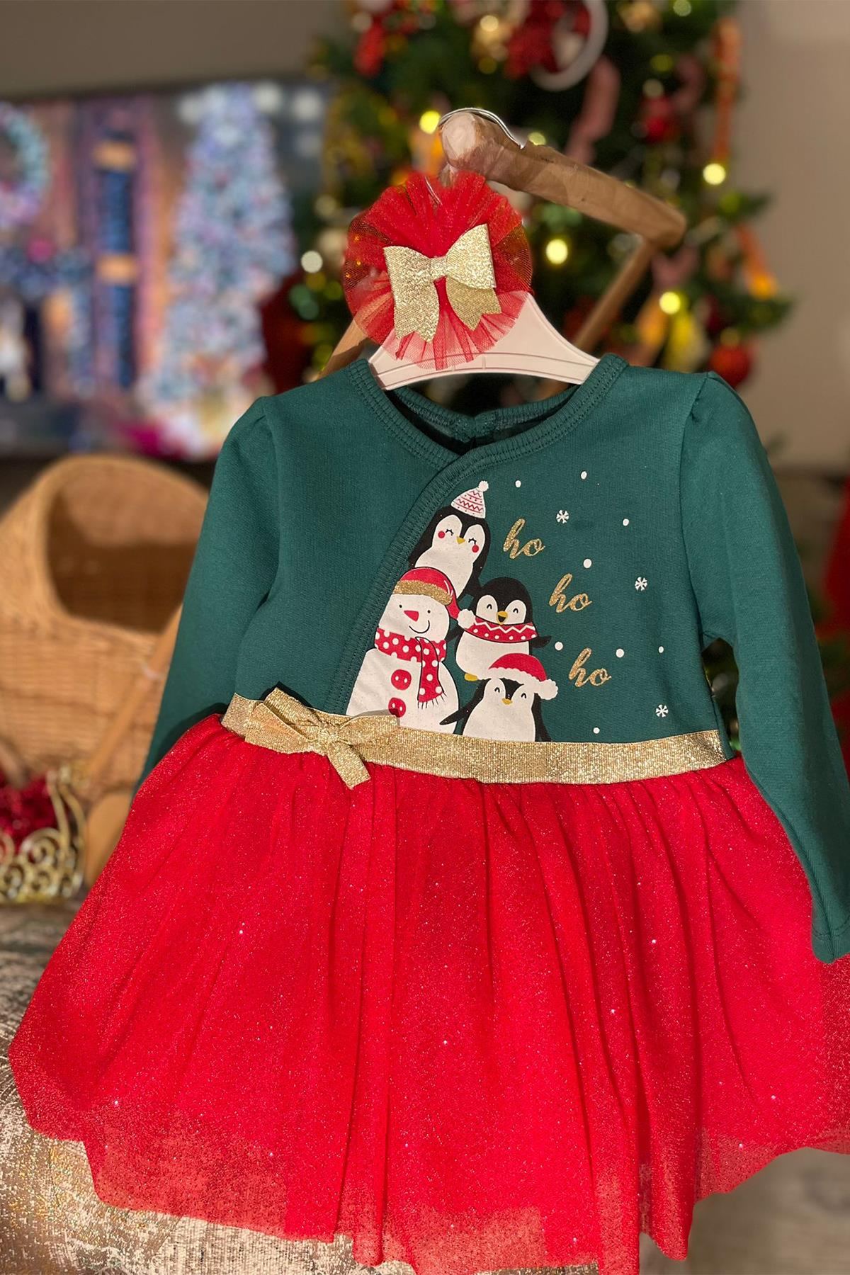 Kids Beli Biyeli Şeritli Elbise