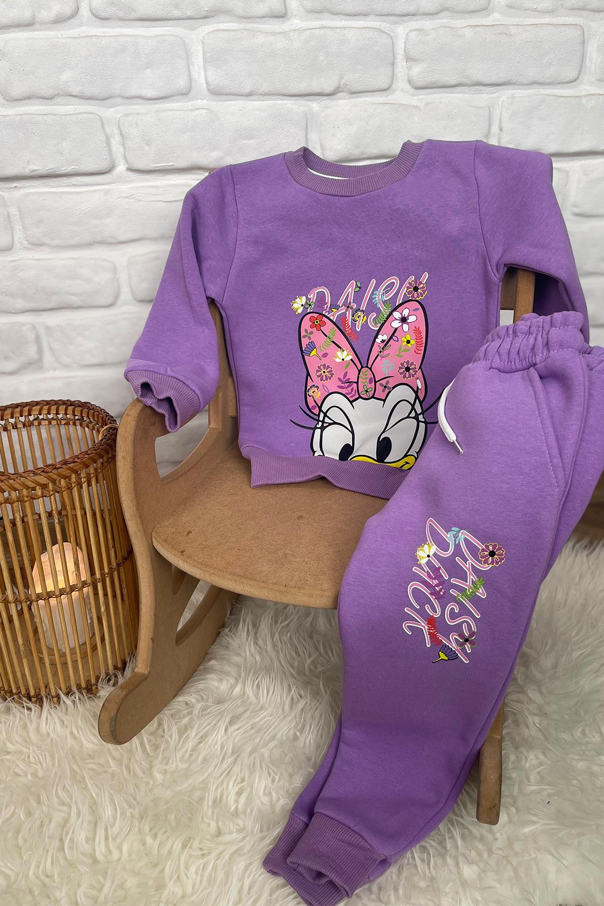 Kids Daisy Mor  3 İplik Takım