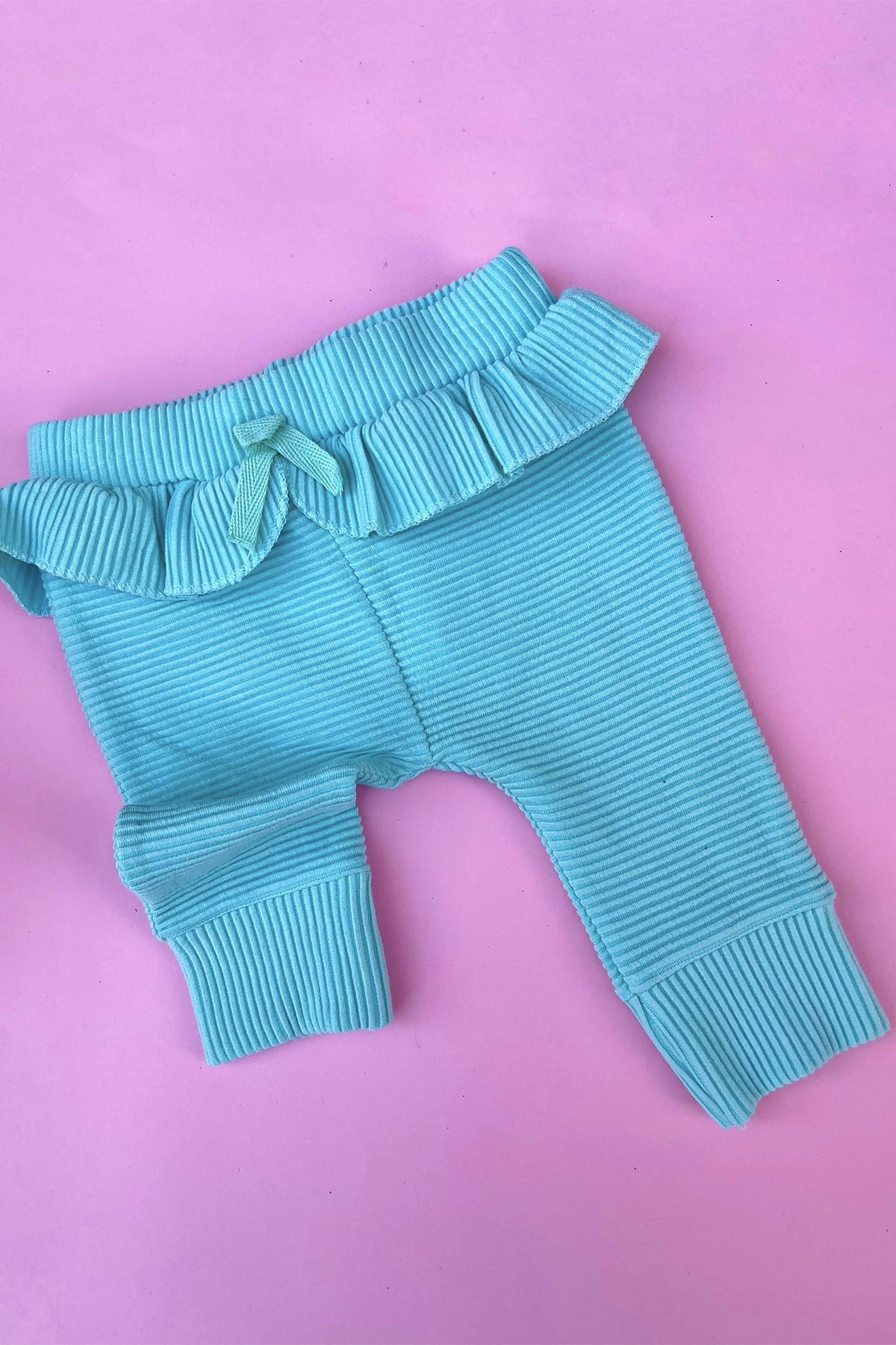 Kids Fitilli Mint Yeşili  Takım