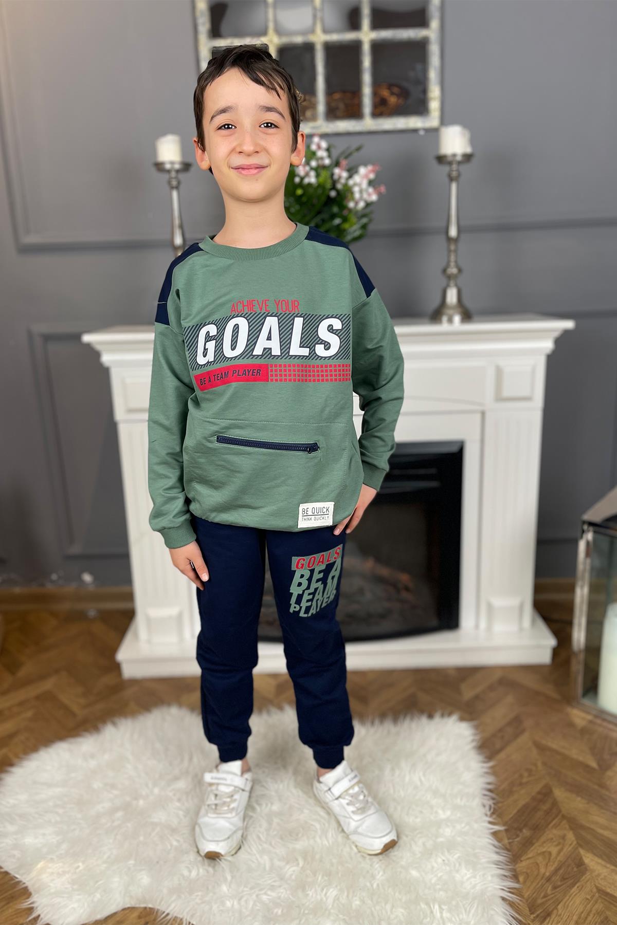 Kids Goals Baskılı Erkek Takım