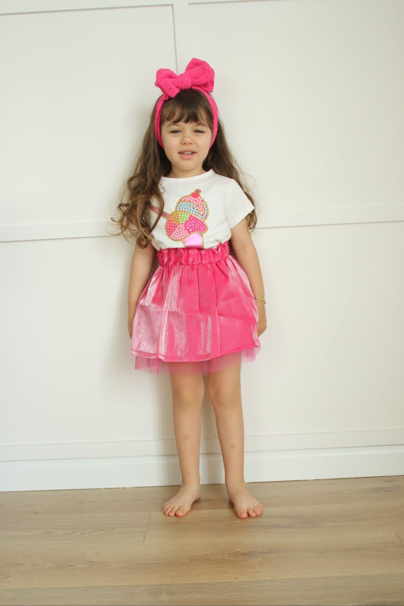 Kids Ice Cream Pembe Etekli Takım