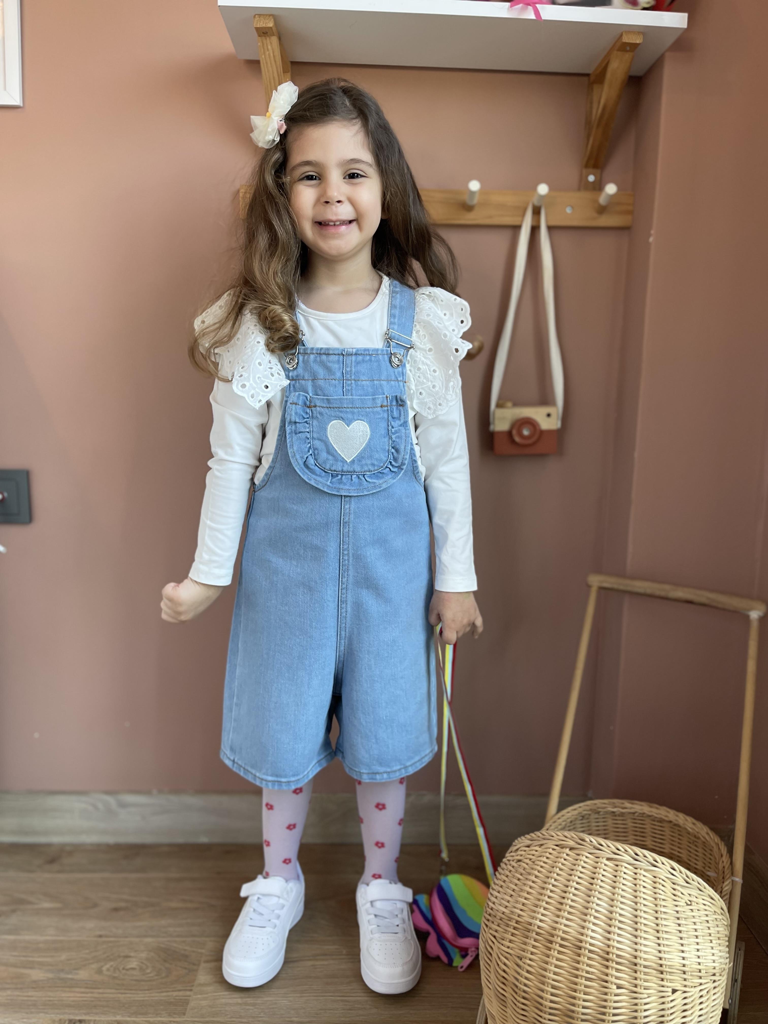 Kids Kot Şort Salopet