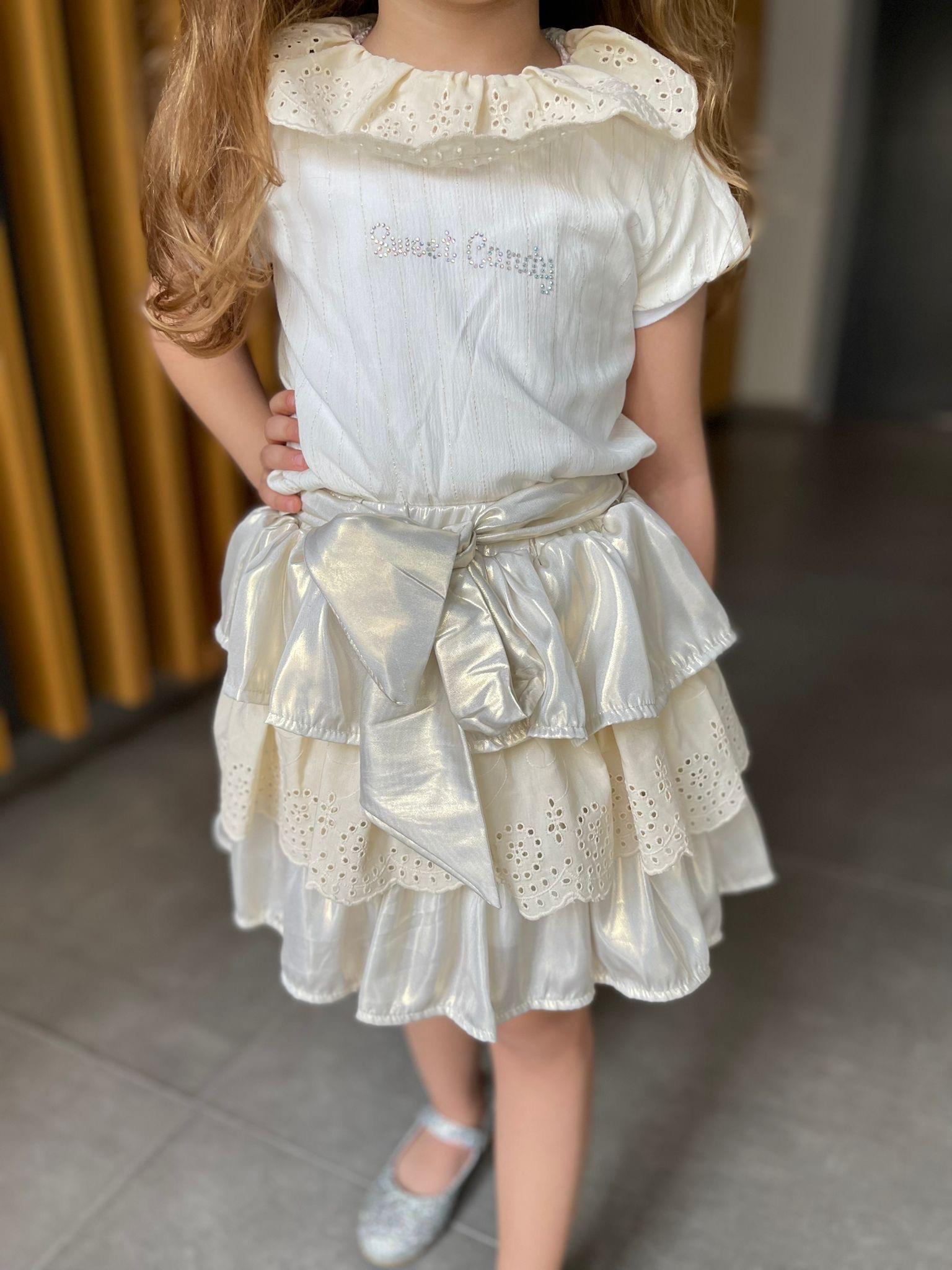 Kids Marry Parlak İkili Kız Etek Takım