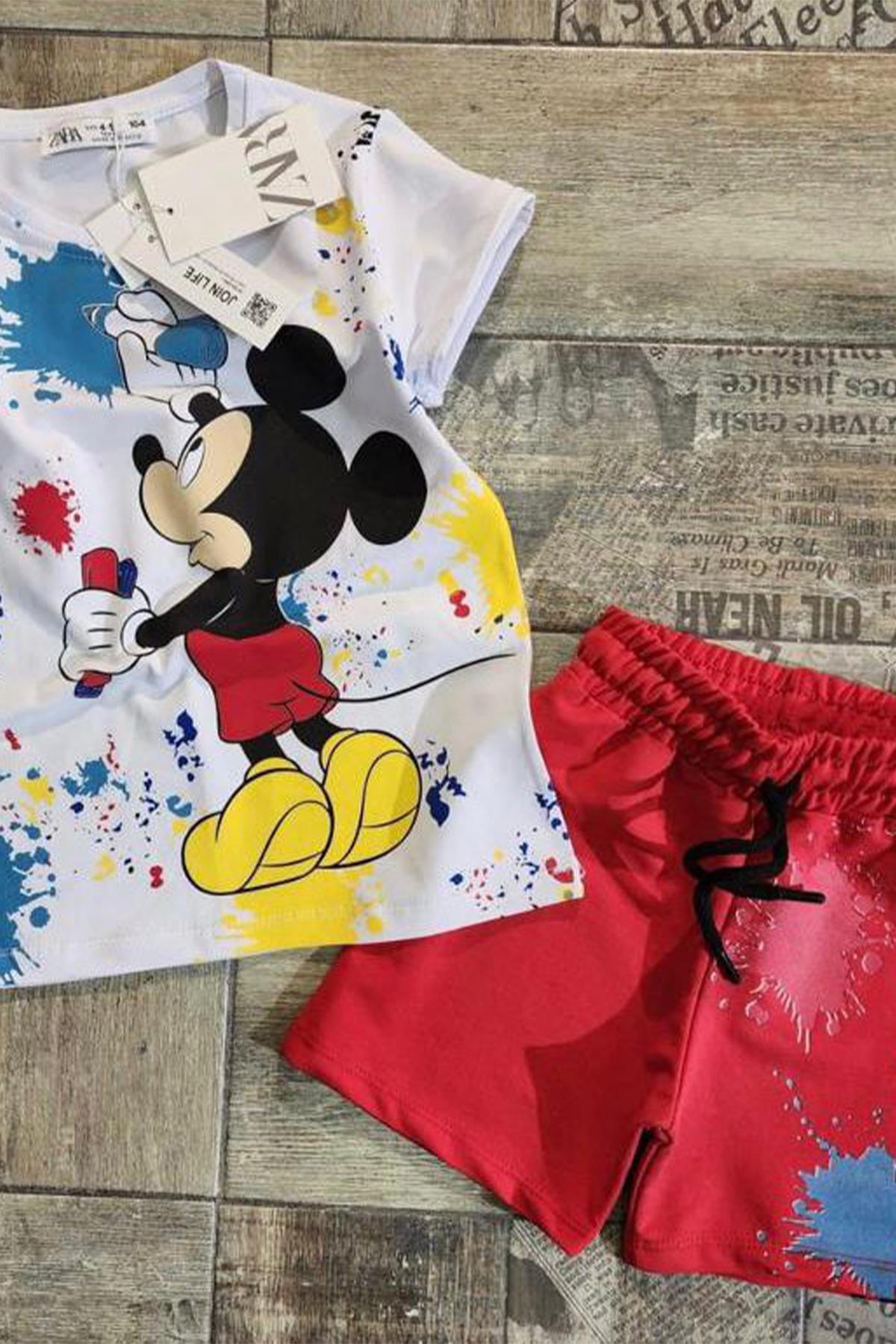 Kids Mickey Baskılı Takım