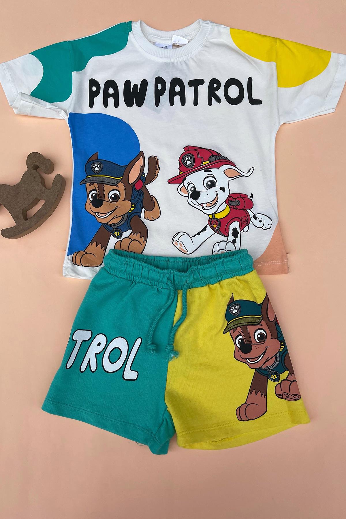 Kids Paw Petrol Şortlu Takım