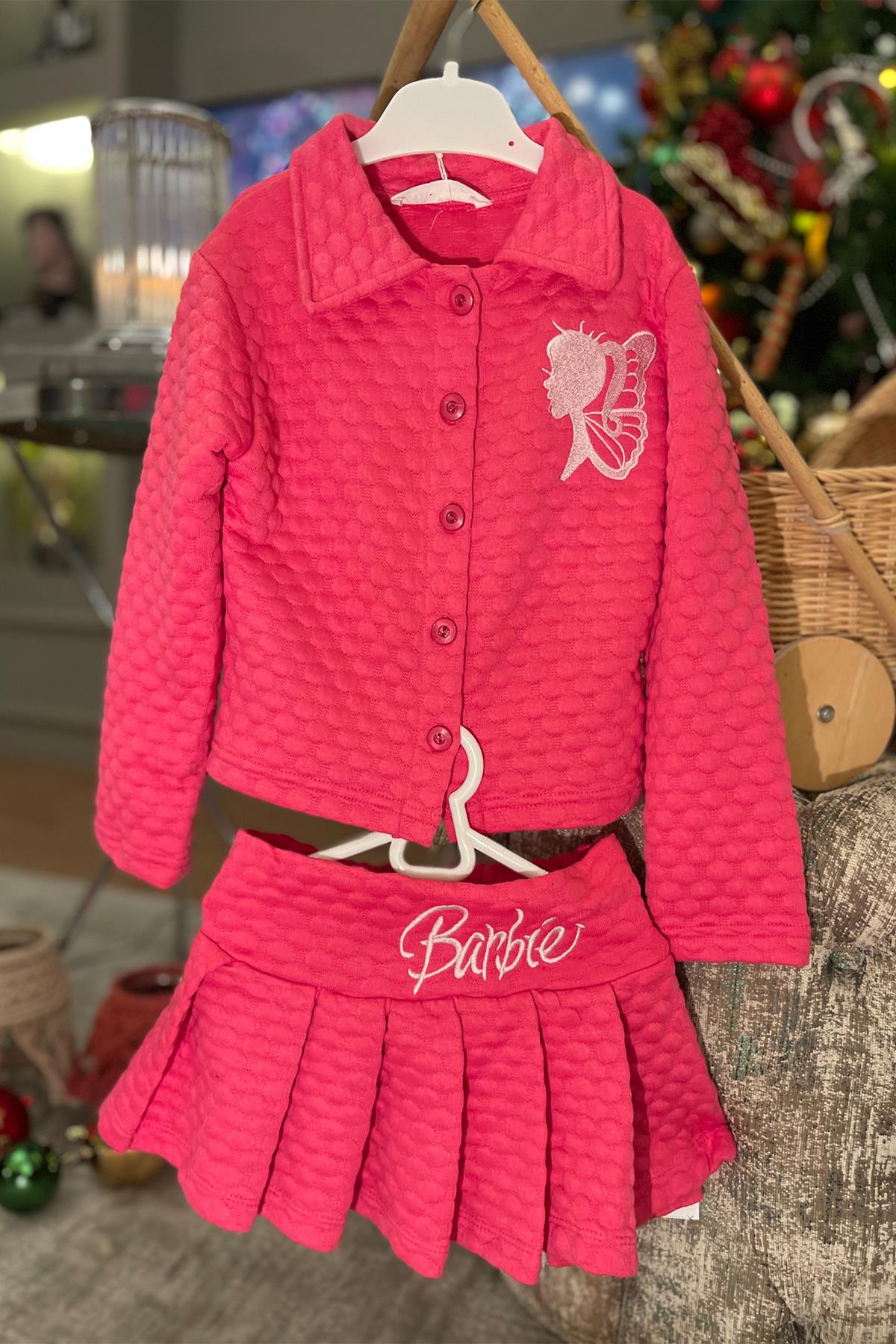 Kids Pembe Etek Ceket Takım