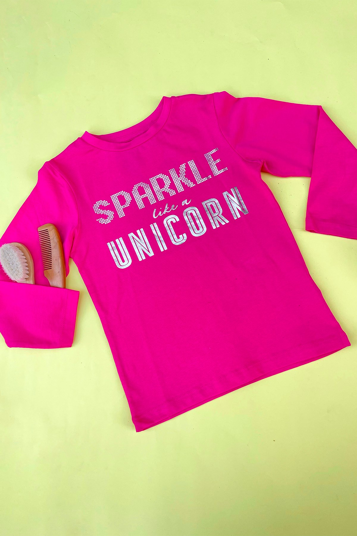 Kids Pembe Uzun Kollu Tshirt