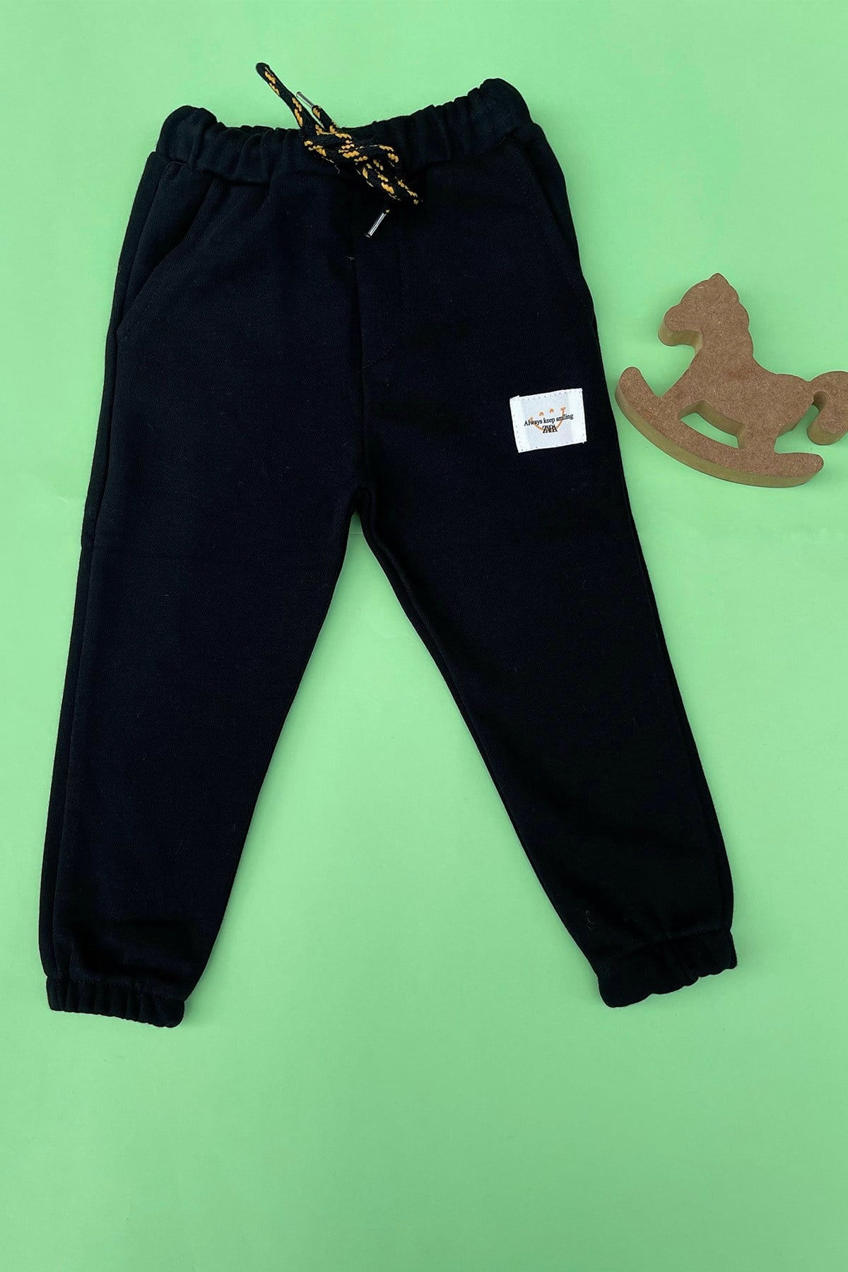 Kids Siyah Bebe Eşortman Altı