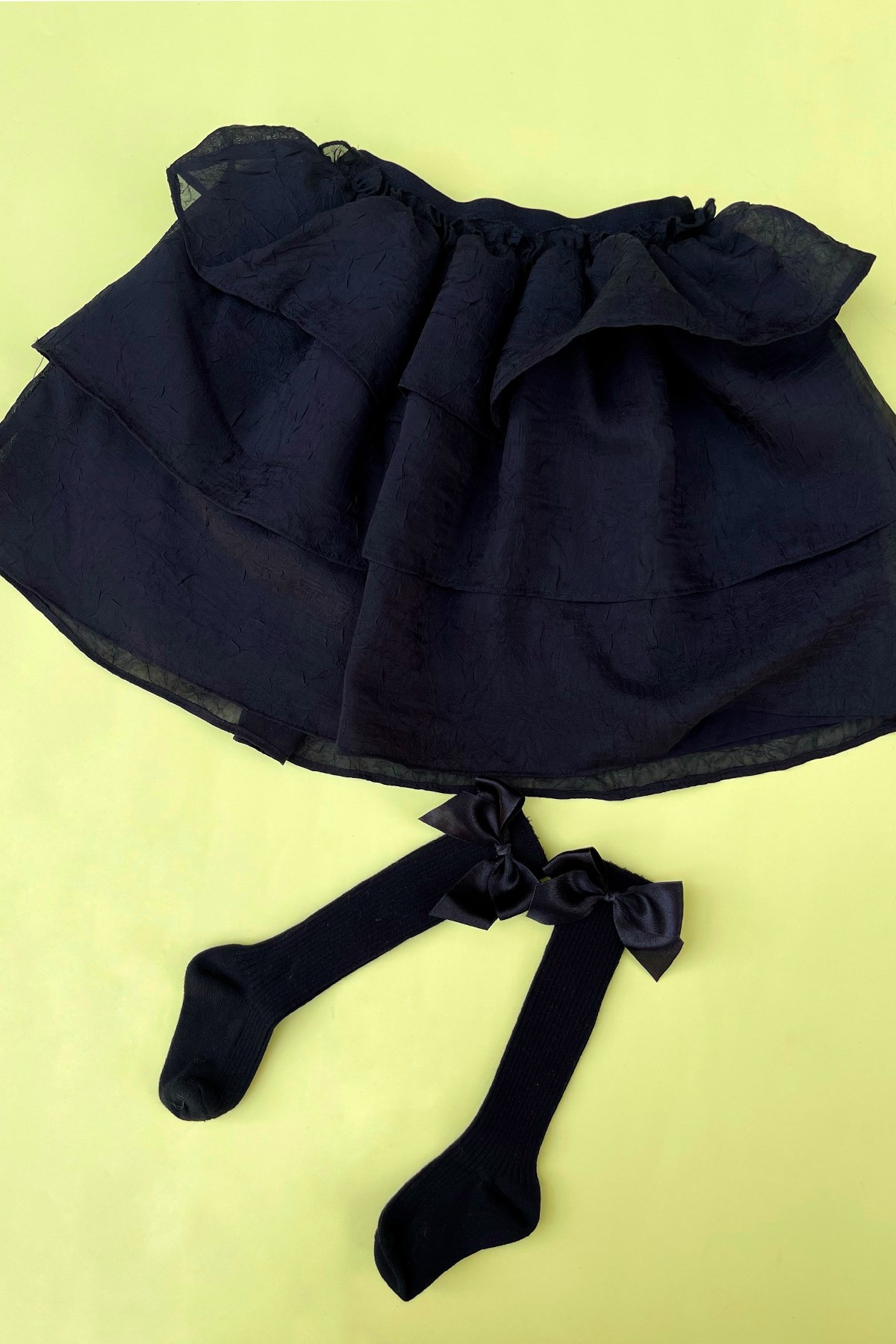 Kids Siyah Etekli Ekru Sweat Takım