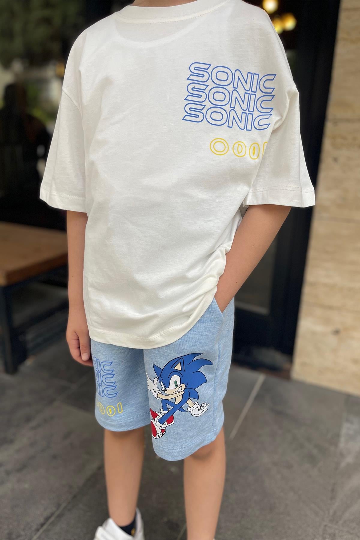 Kids Sonic Baskılı Takım