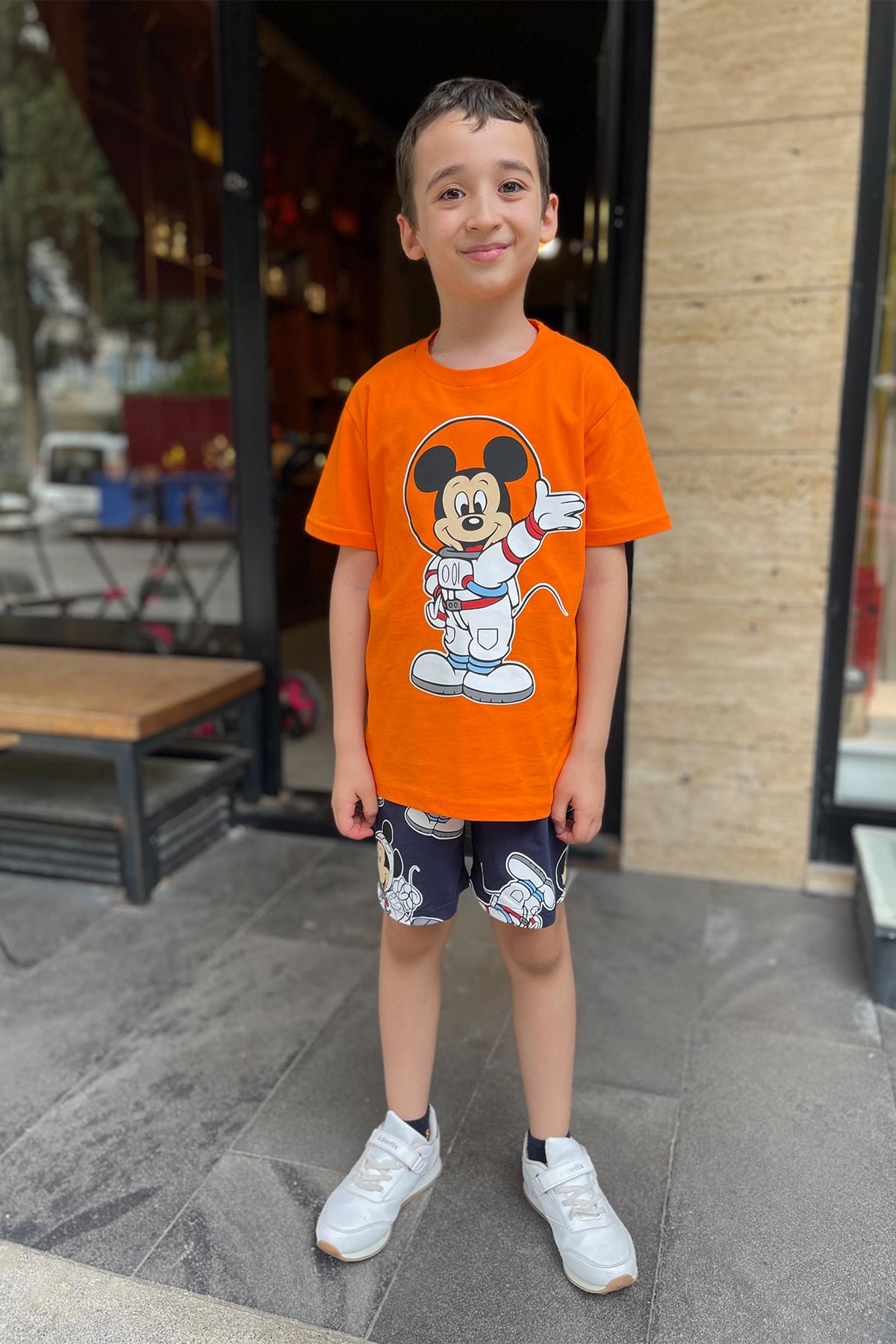Kids Turuncu Mickey Takım