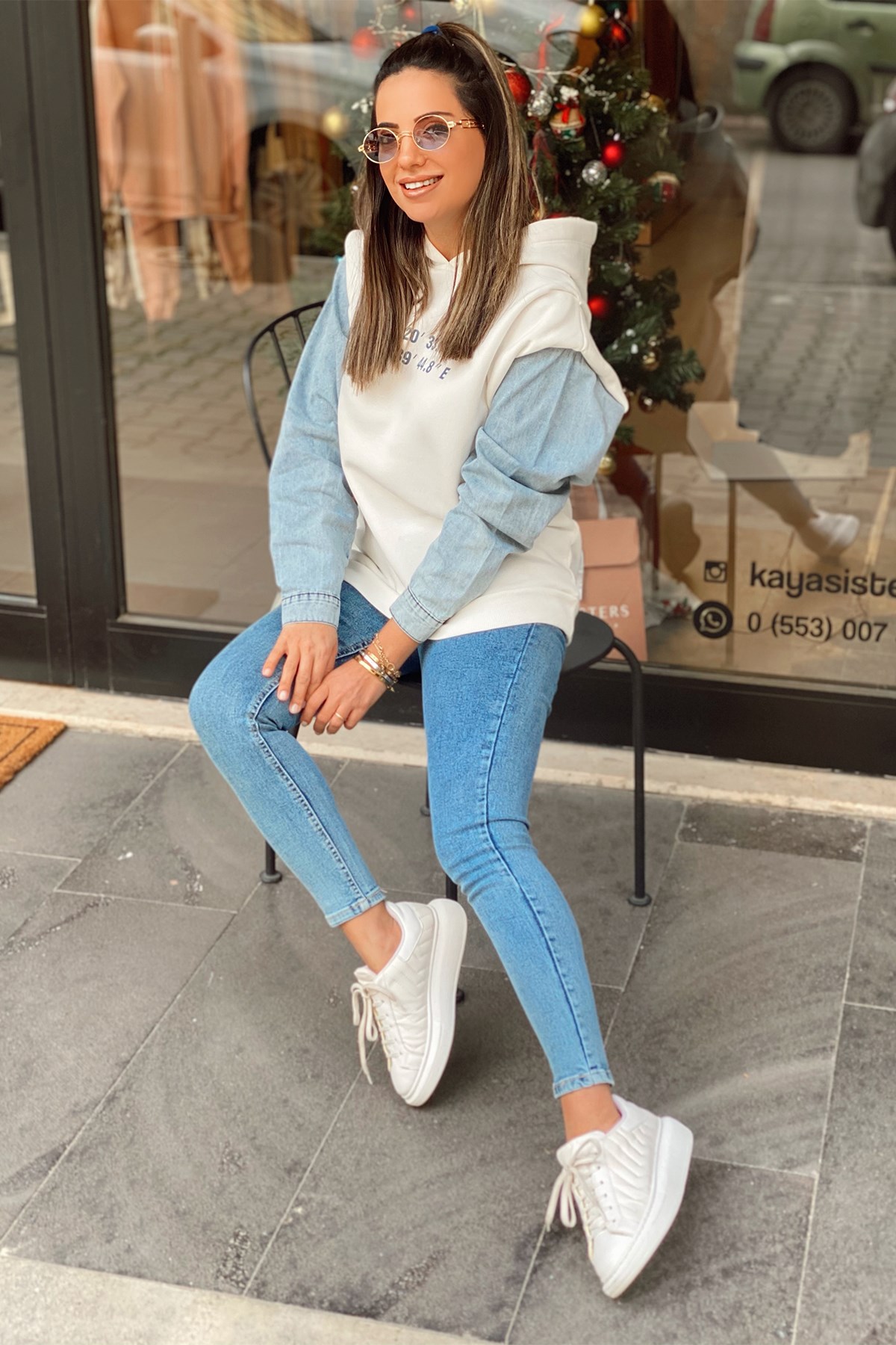 Kolu Kot Detaylı Sweatshirt