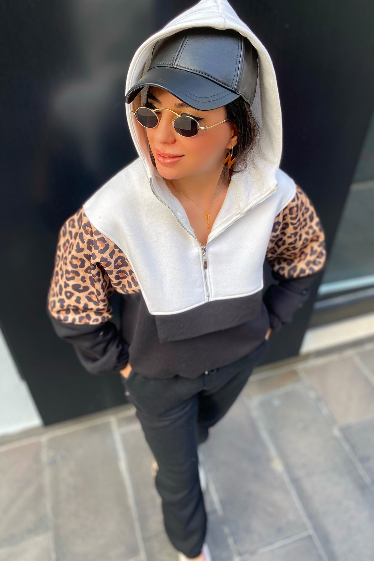 Leoparlı Eşofman Takım