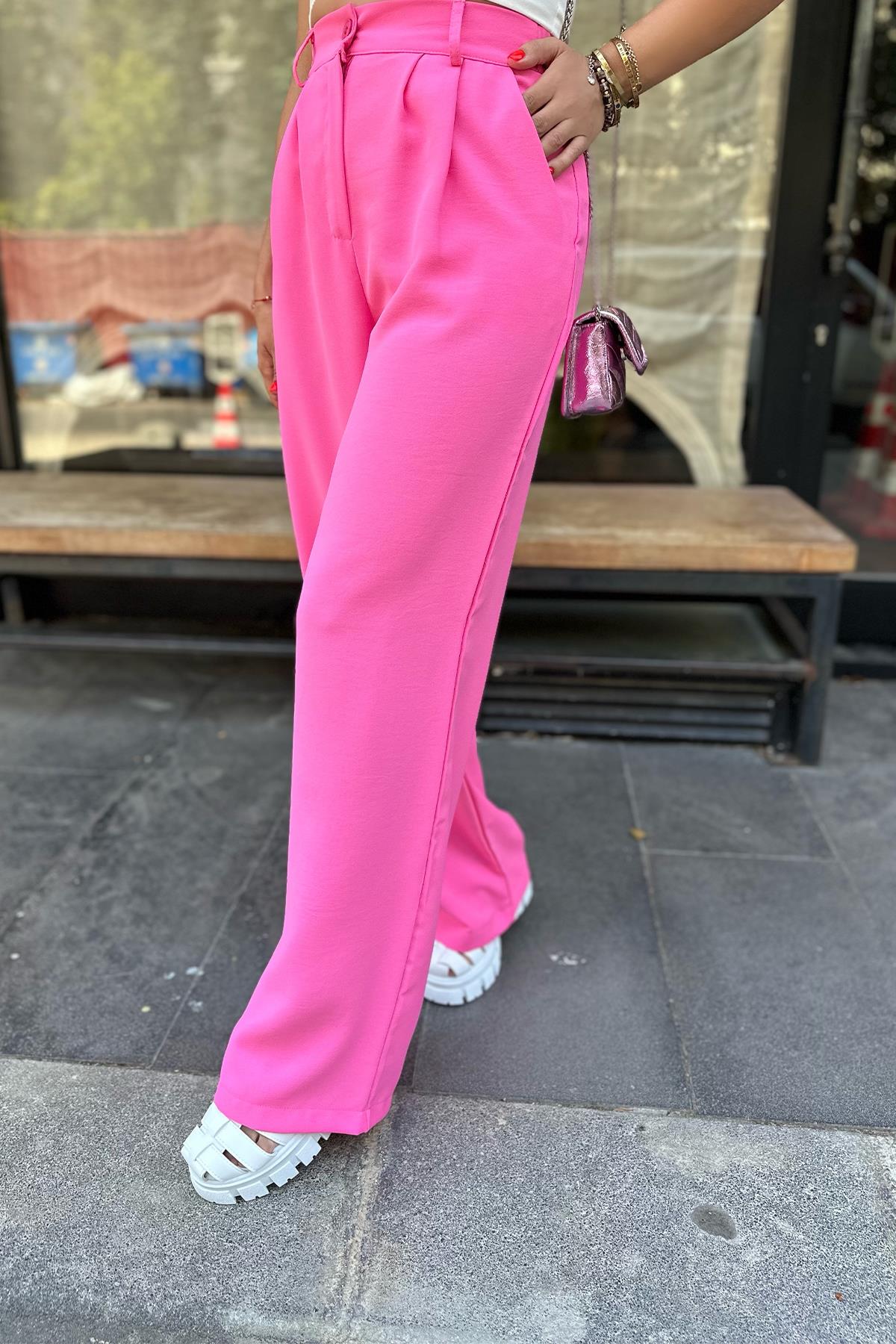 Pembe Palazzo Pantolon