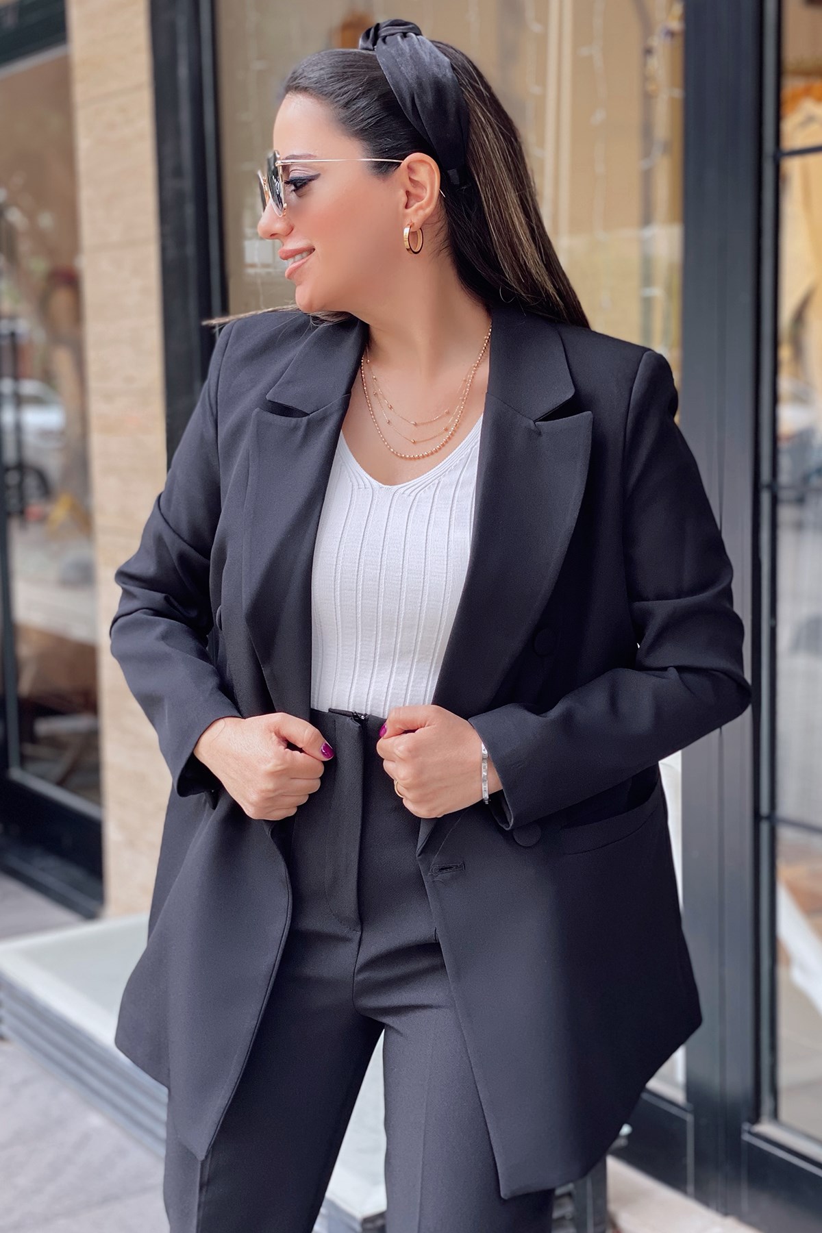 Siyah Blazer Ceket