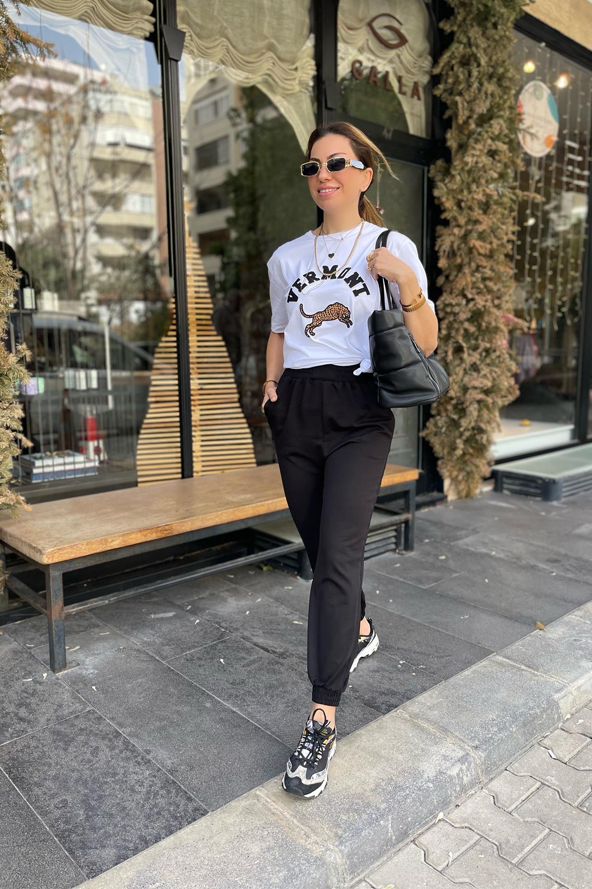 Siyah Renk Jogger Eşofman Altı