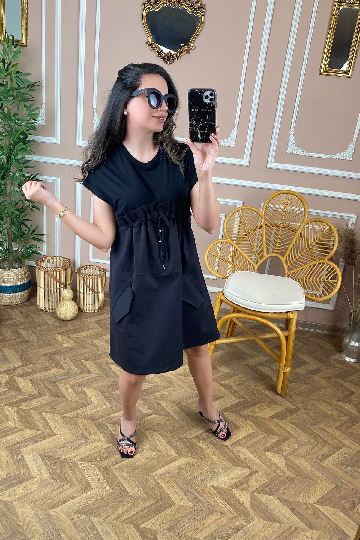 Siyah Tunik Elbise