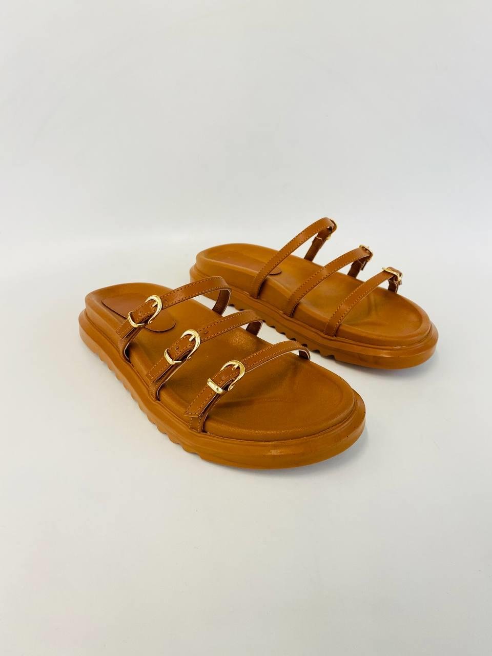 Üç Tokalı Kahve Terlik