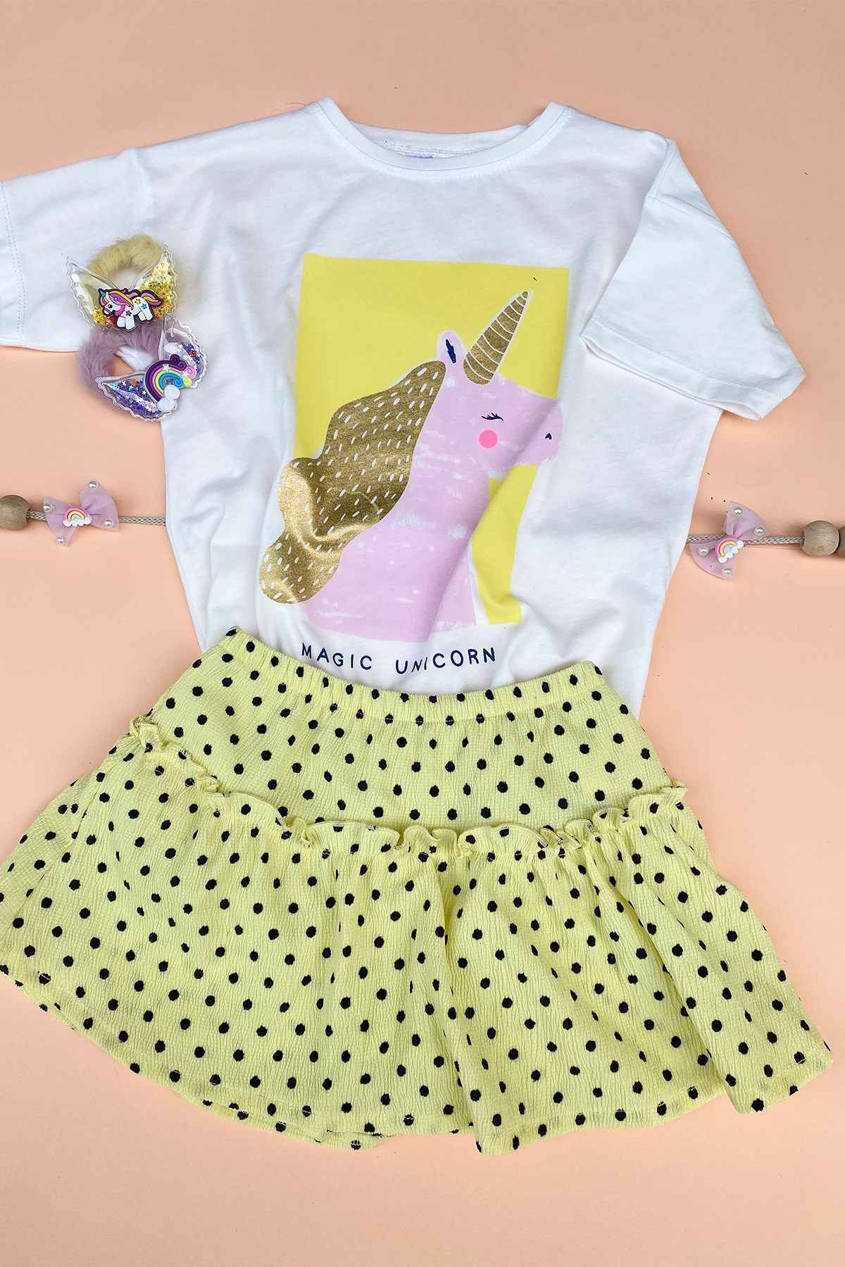 Unıcorn Baskılı Tshirt