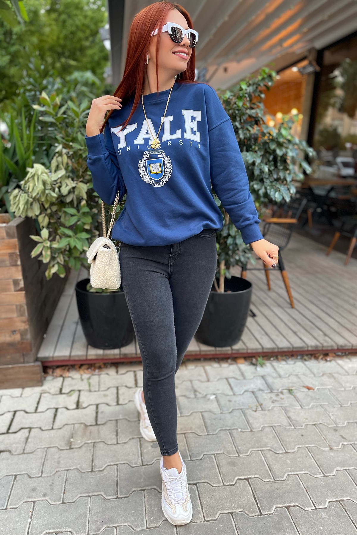 Yale Baskılı Sweatshirt